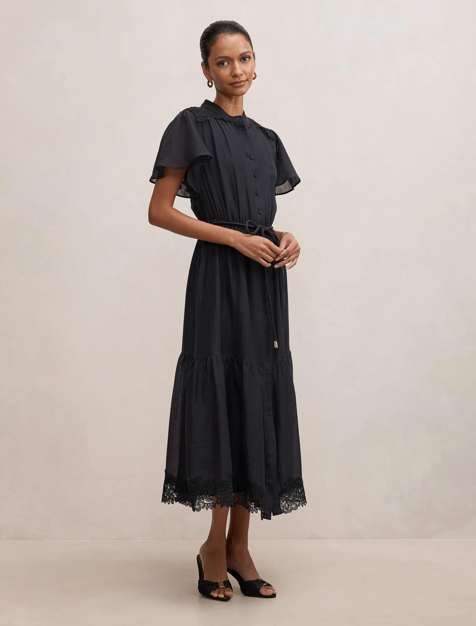 Harriet Petite Lace Midi Dress