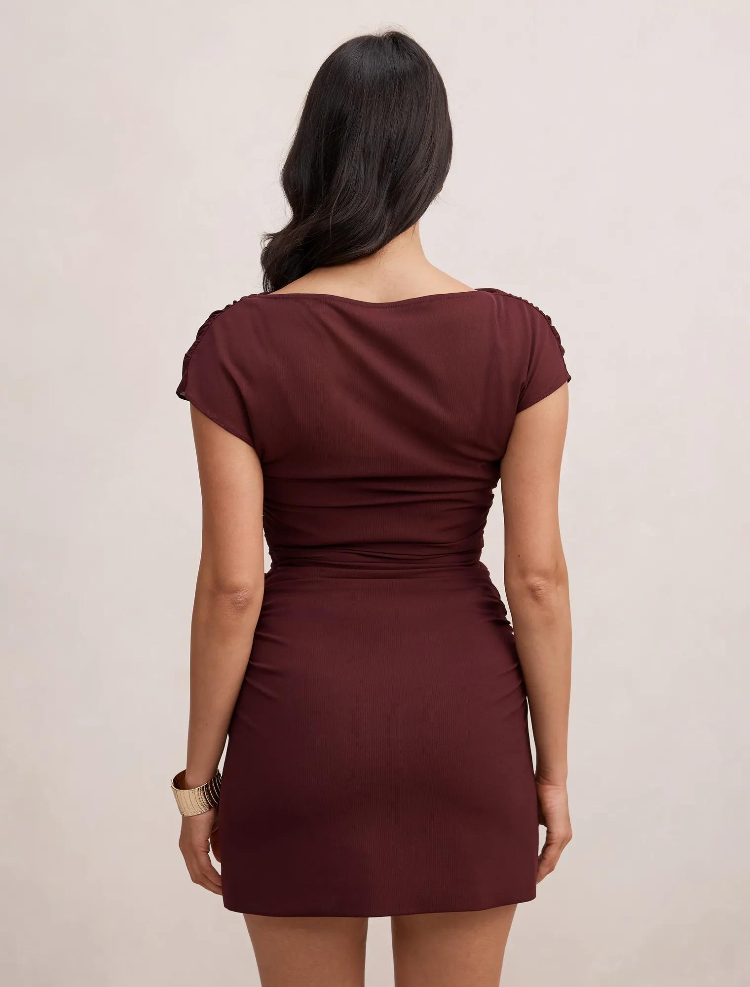 Vivianna Mesh Overlay Mini Dress