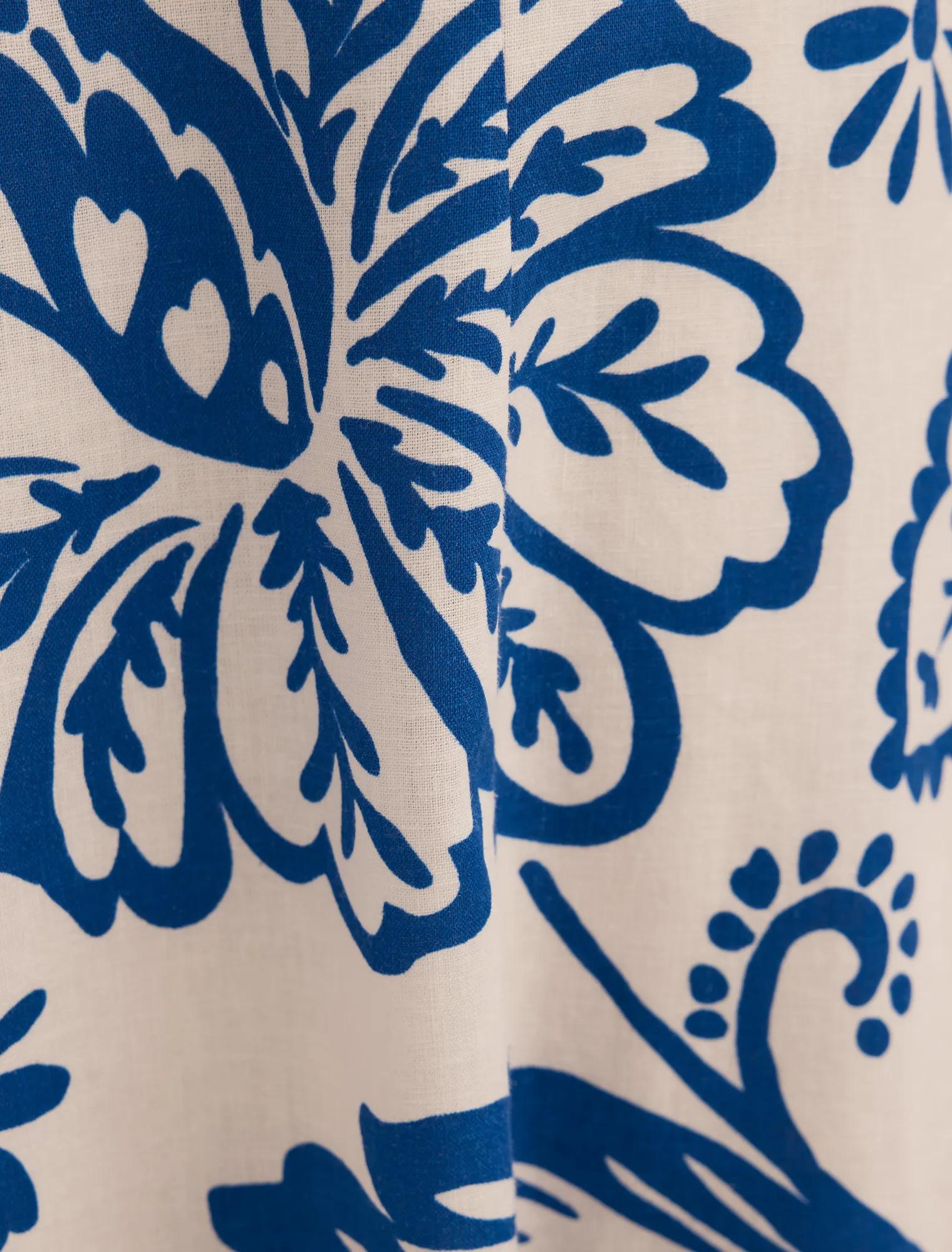 Darcy Printed Seamed Midi Skirt