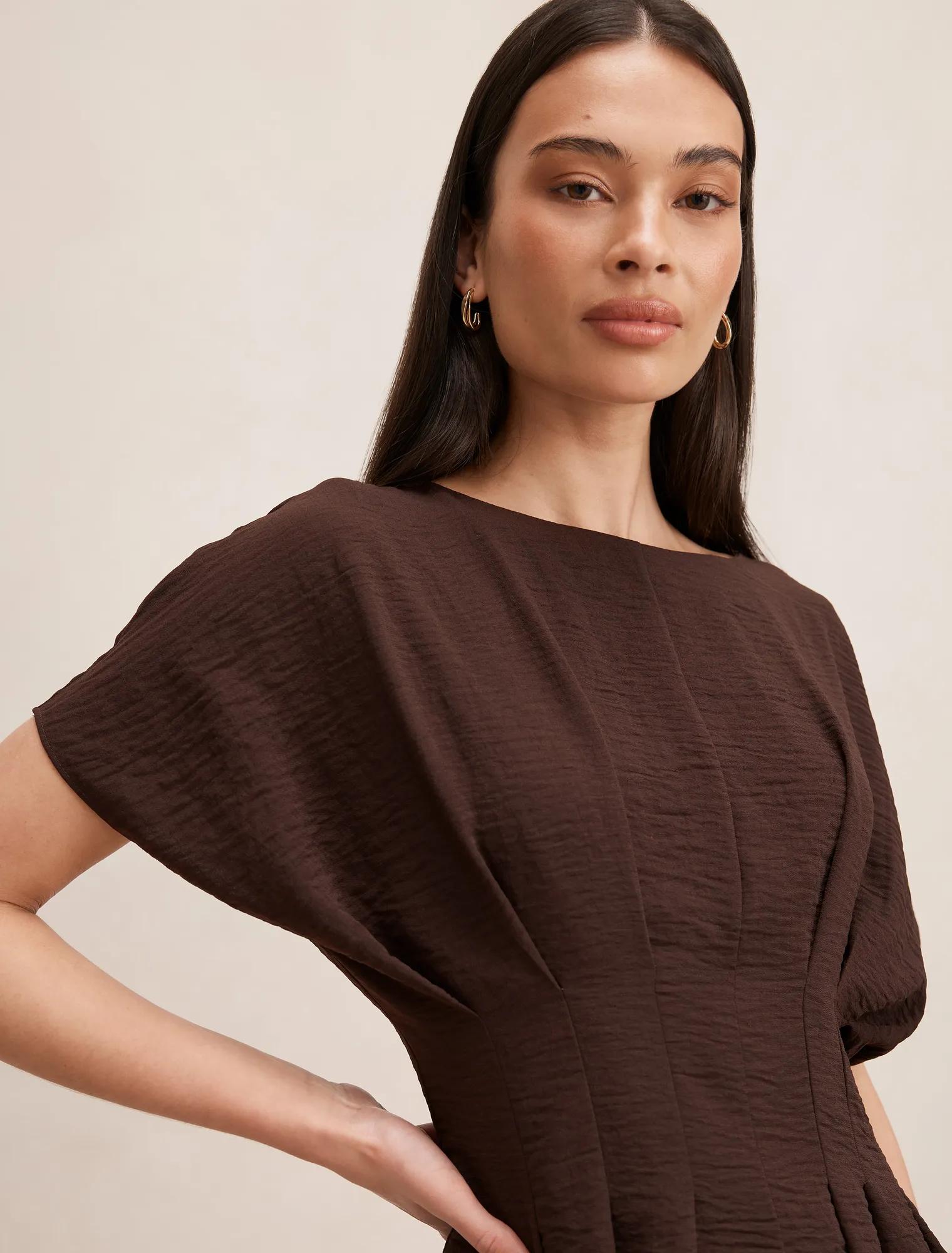 Wren Pleat Detail Top