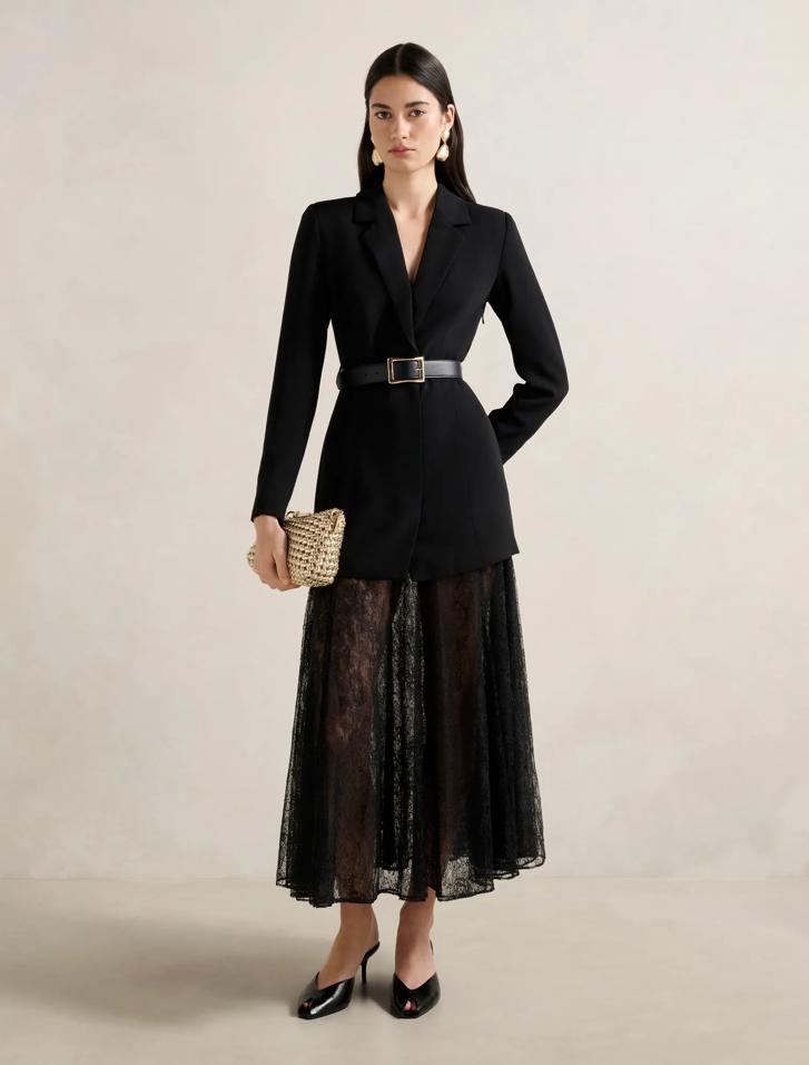 Fallon Blazer 2-in-1 Lace Dress in black - Size 4 to 16 - Womens Dress Fallon Blazer 2-in-1 Lace Dress in black - Size 4 to 16 - Womens Dress