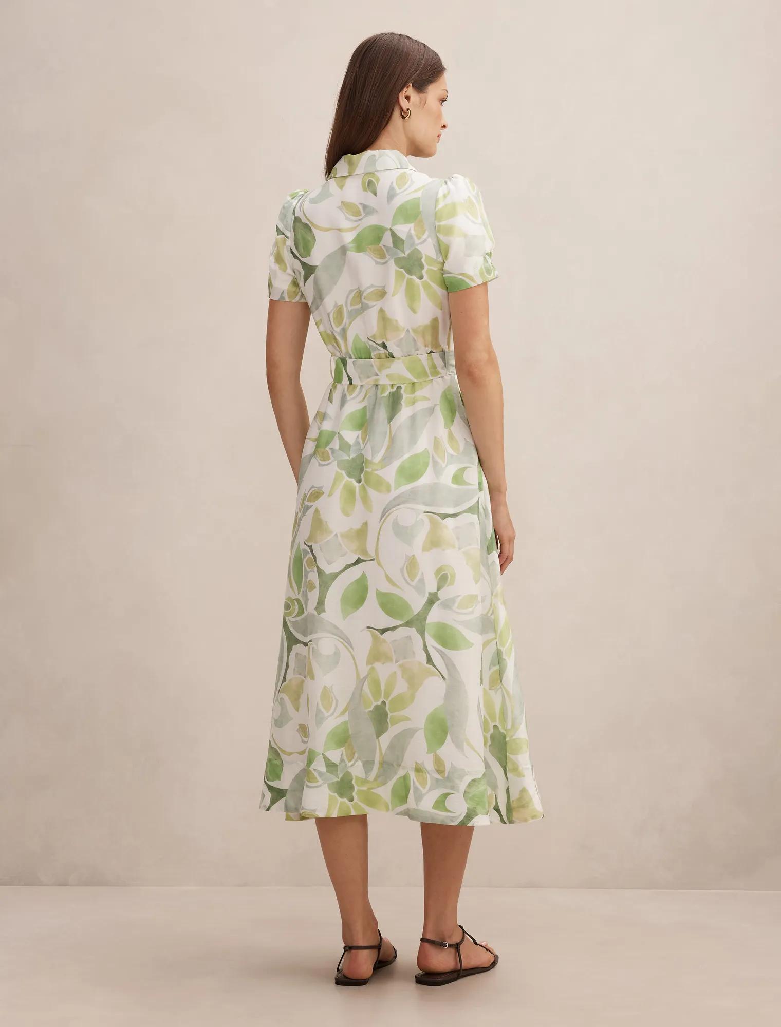 Avery Short Sleeve Seam Detail Midi