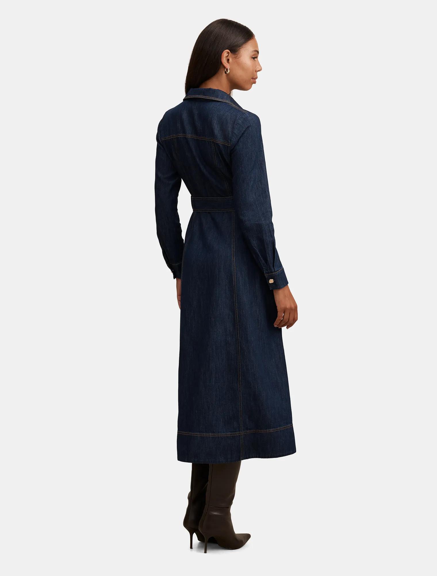 Haven Long Sleeve Denim Dress