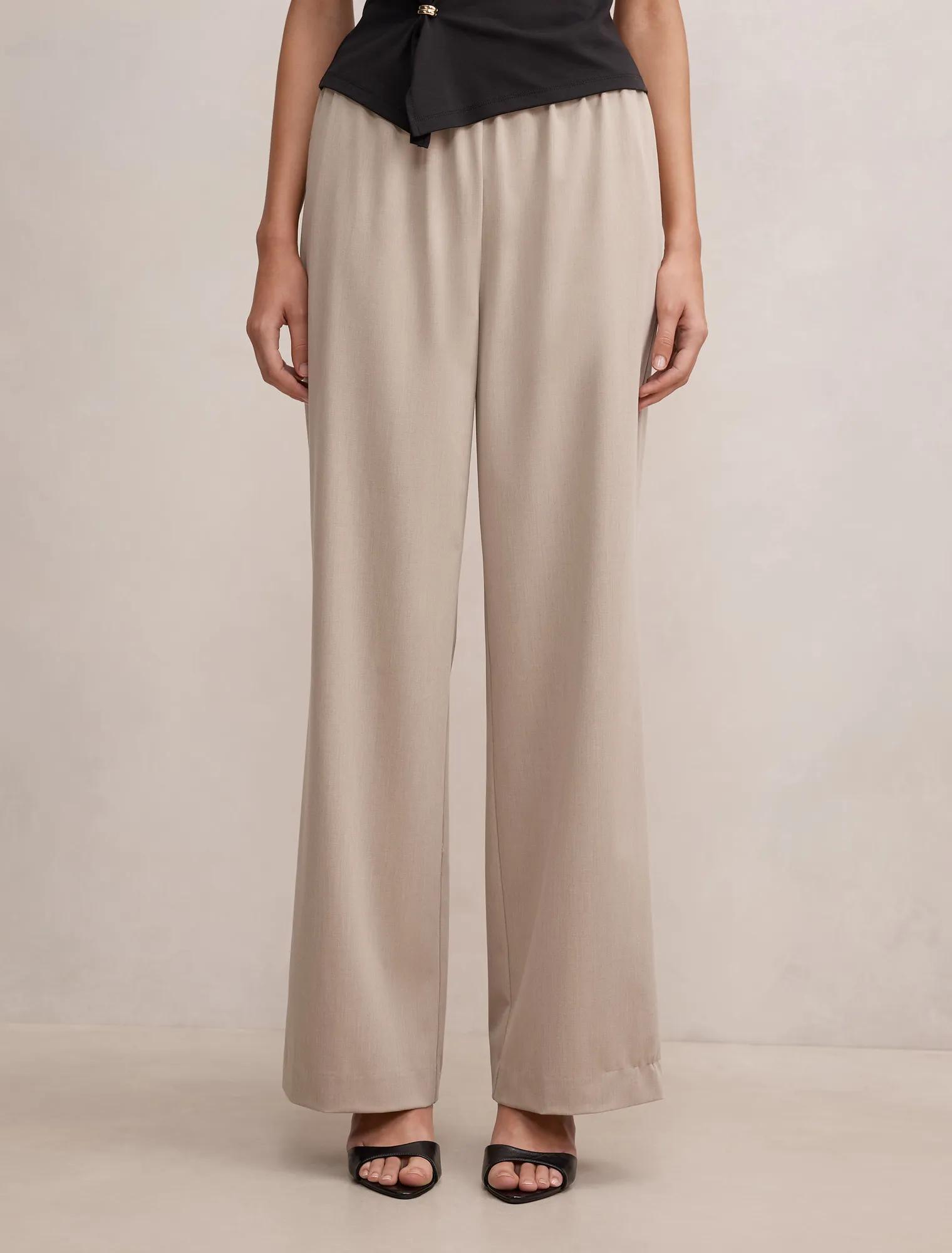 Ella Elastic Wide Leg Pant