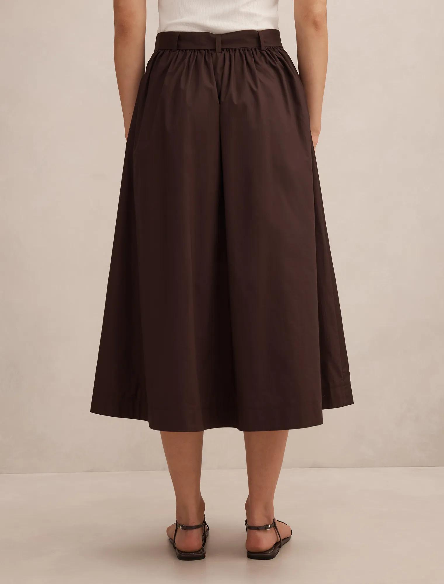 Madeleine Belted Midi Skirt