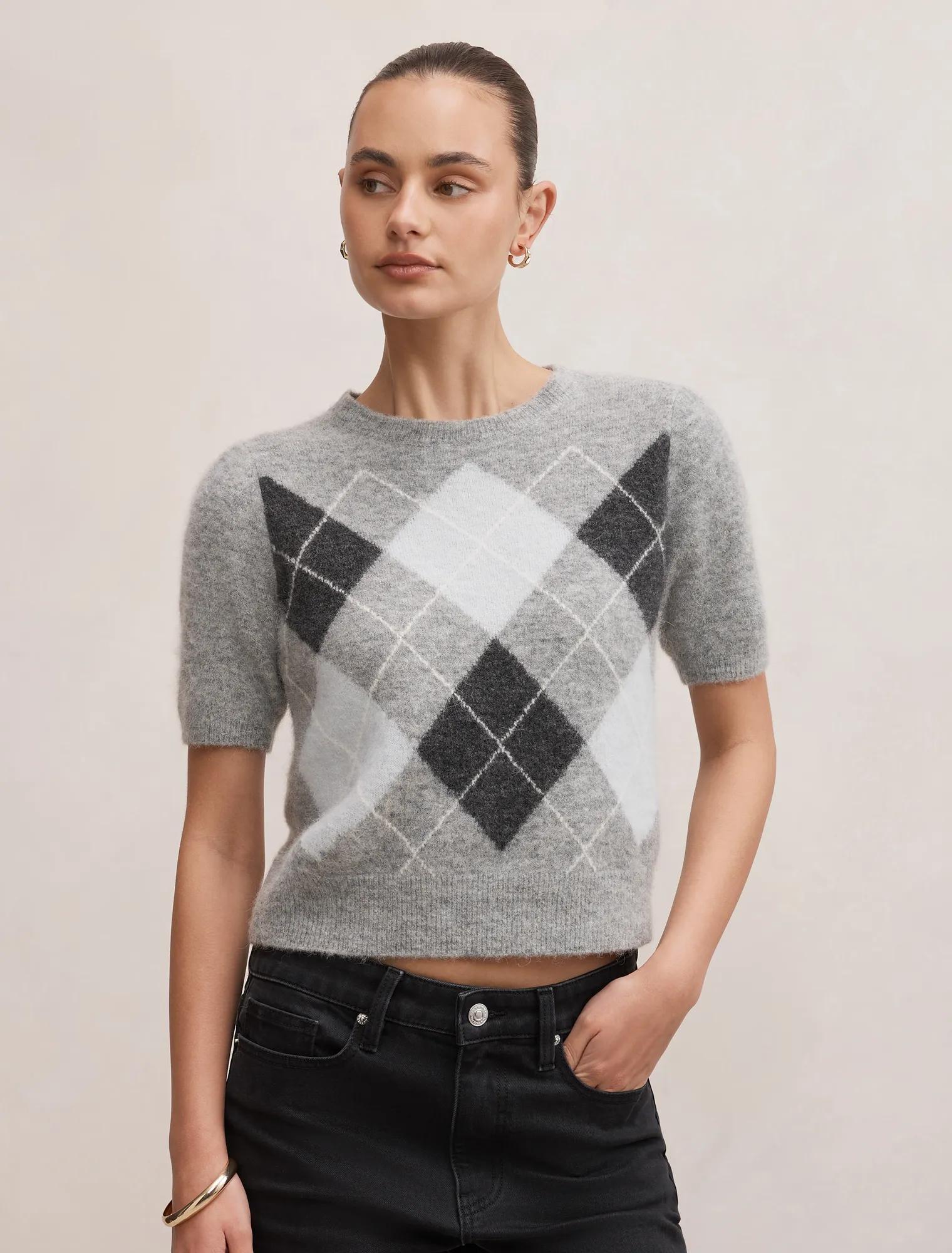 Andy Argyle Fluffy Knit Tee