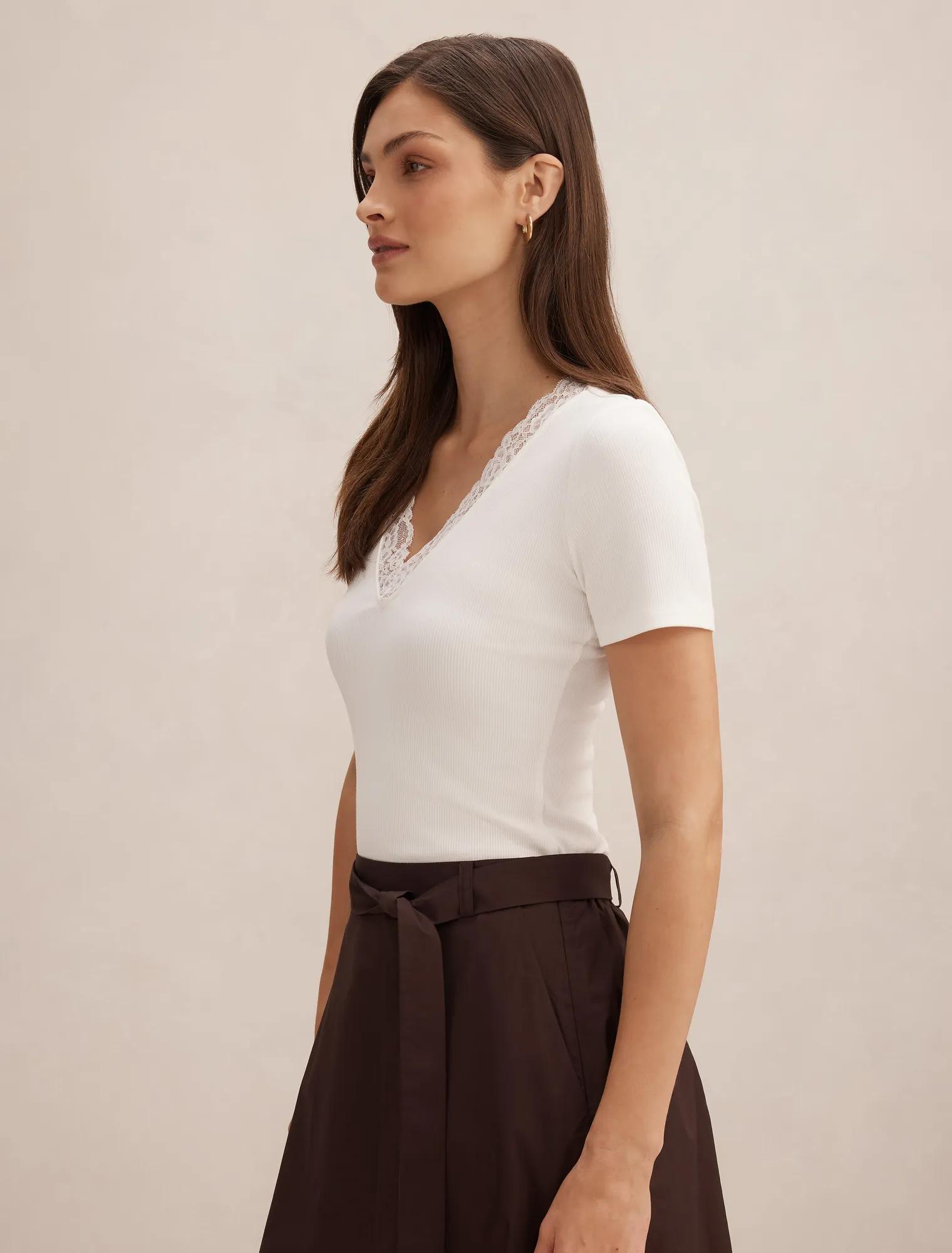 Sienna Lace Trim Tee
