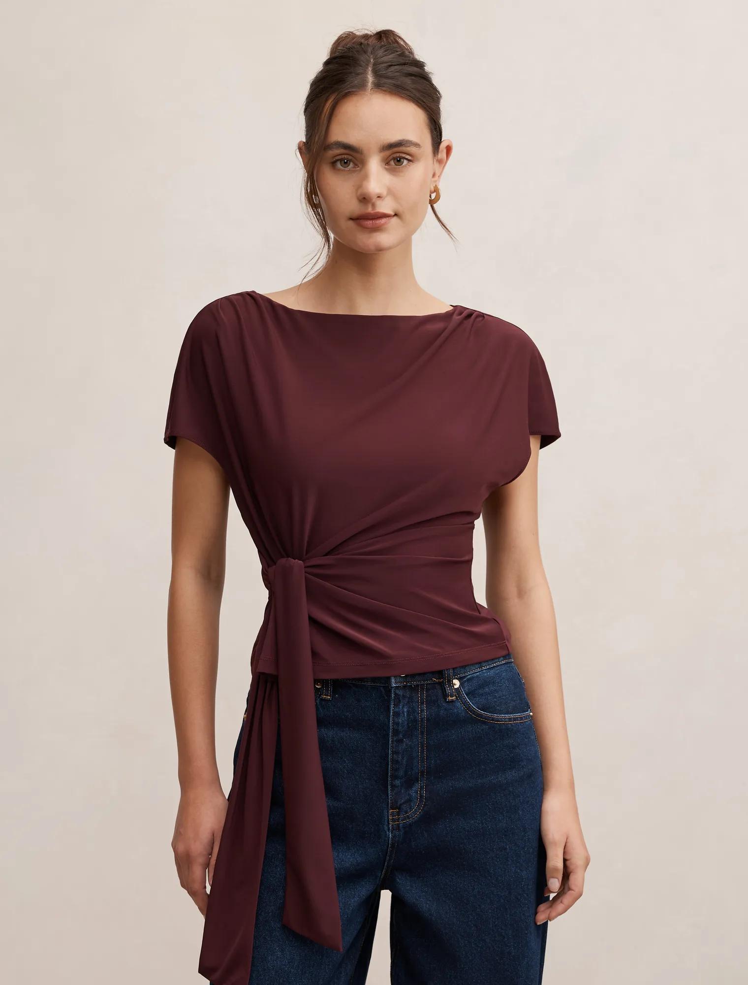 Celine Tie Detail Top