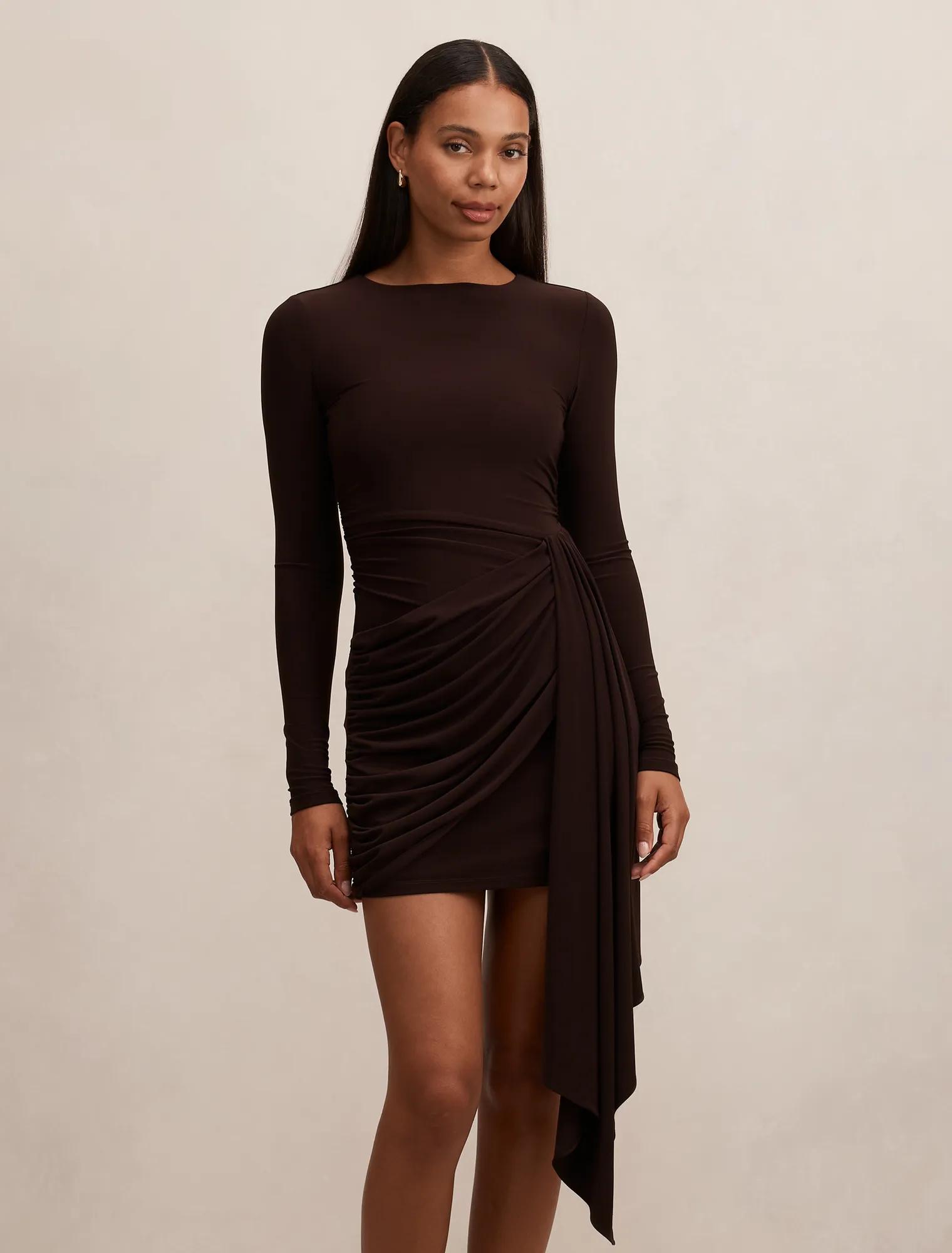 knee length dresses for ladies Mystique Long Sleeve Mini main image 0
