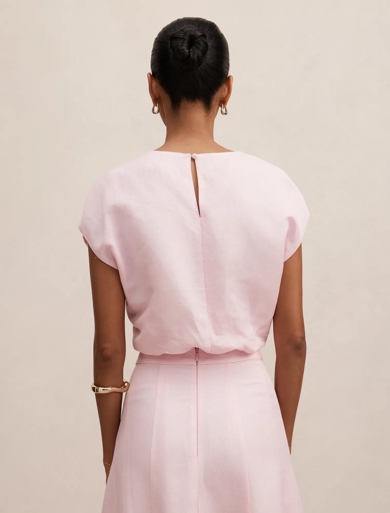 Georgina Petite Bubble Hem Top