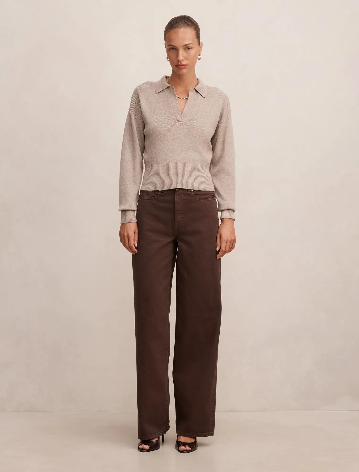 Gia High Rise Wide Leg Jean
