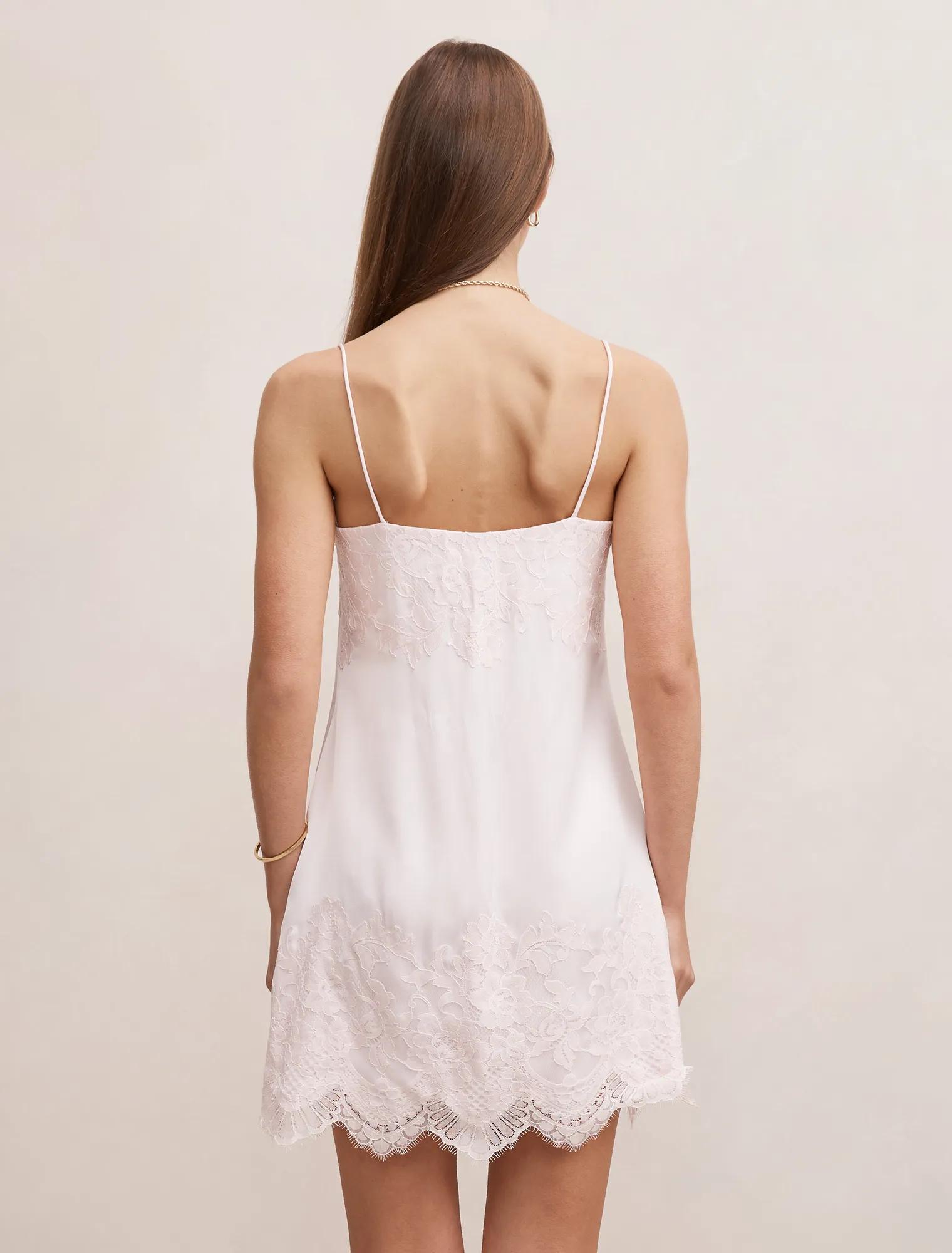 Haven Lace Trim Mini Dress