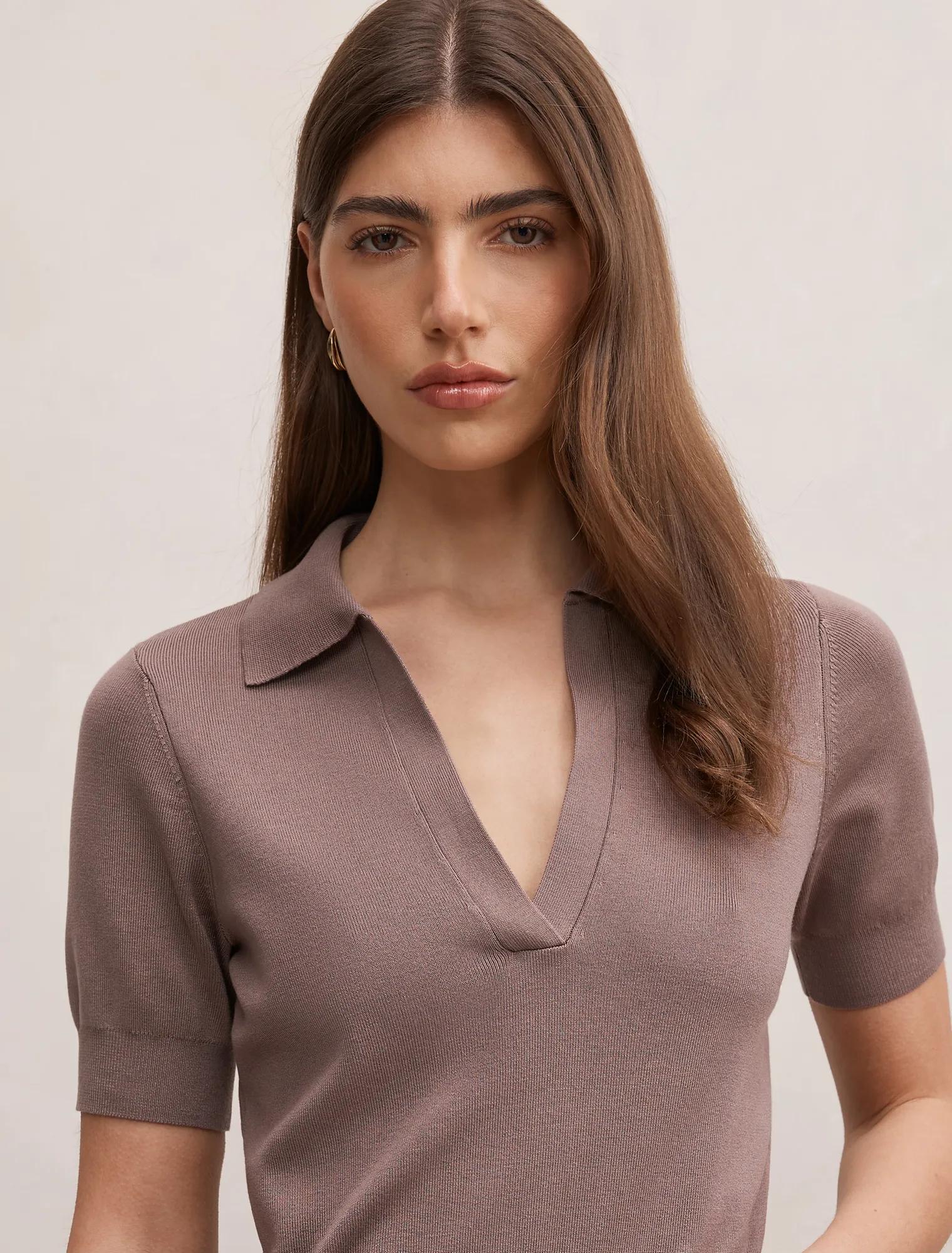 Gia Knit Polo Top