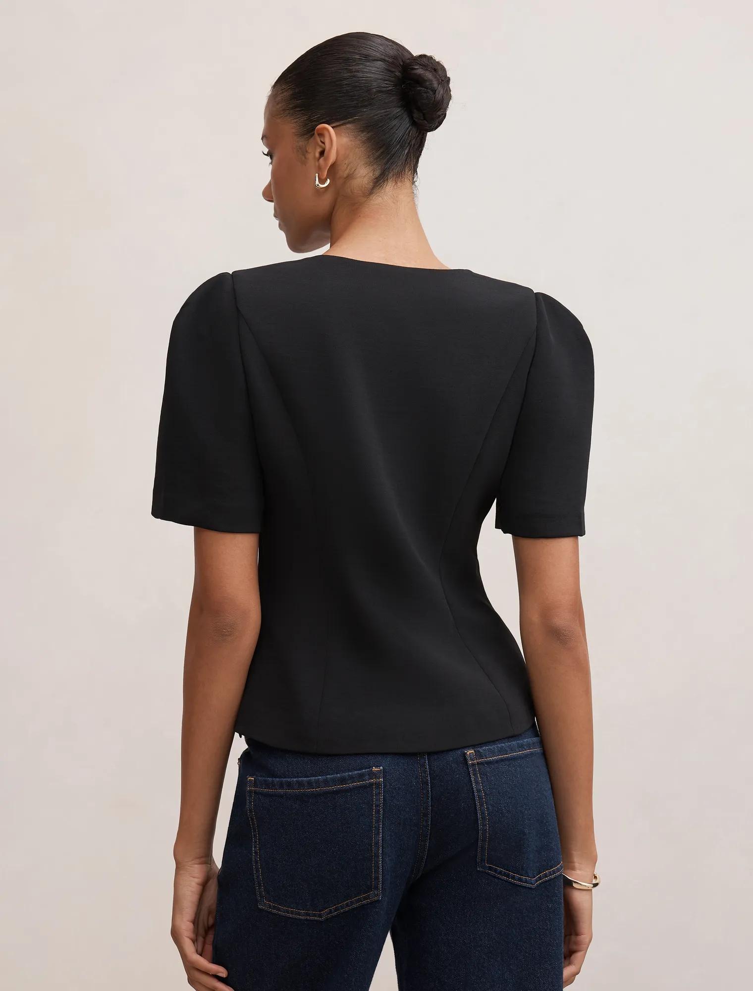 Josie One Button Tailored Blouse