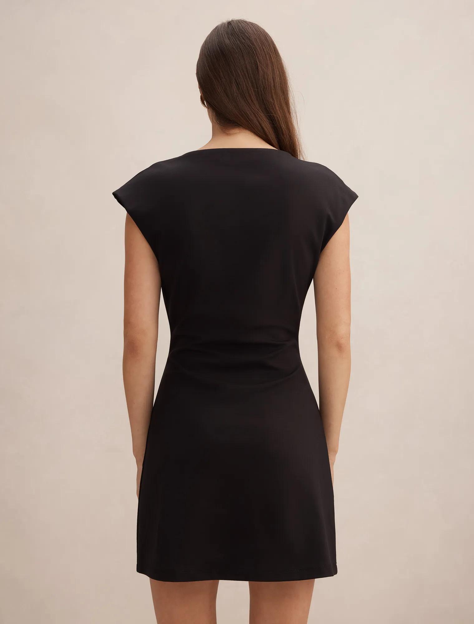 Carly Sleeveless Tuck Mini Dress
