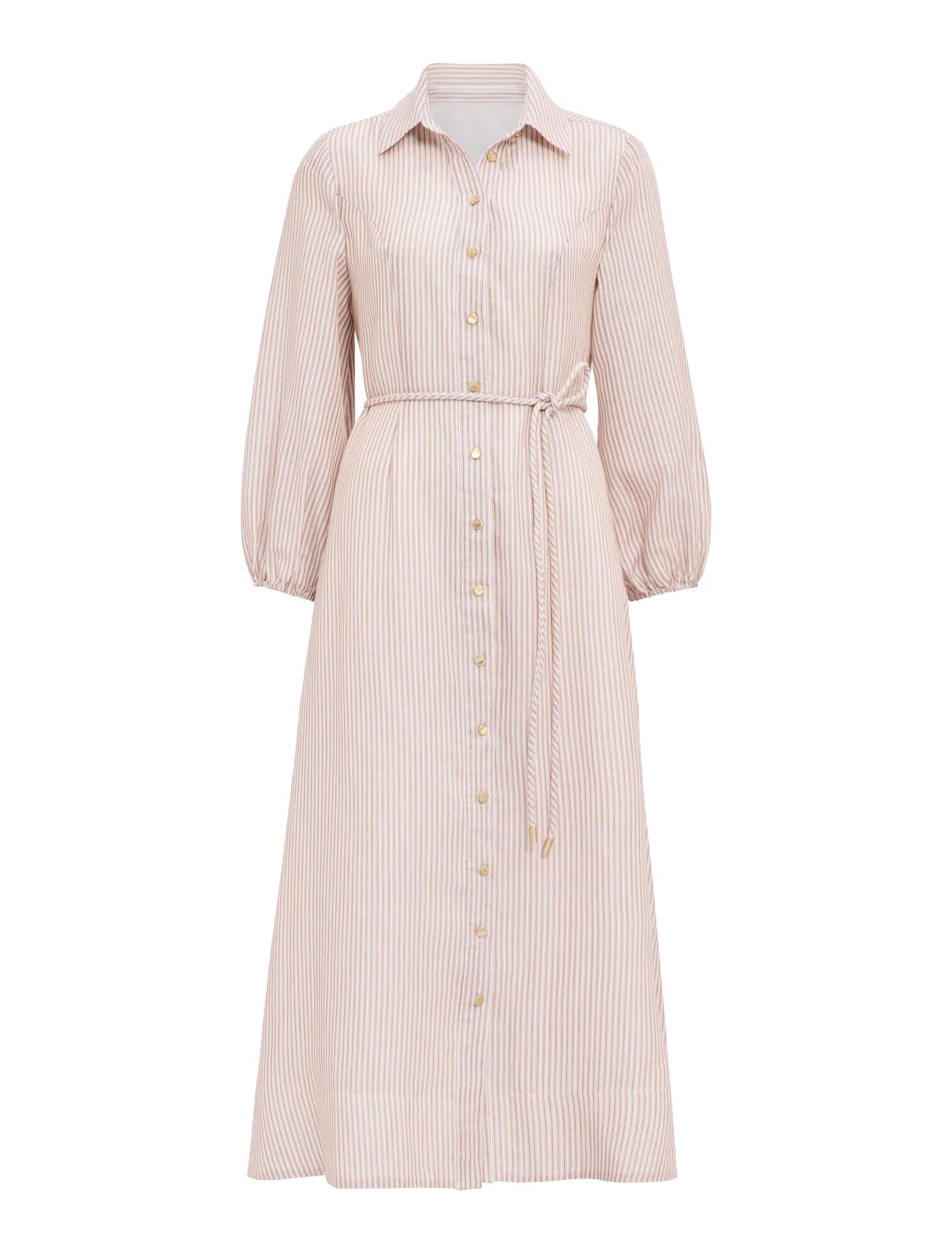 Maisy Silk Blend Shirt Dress