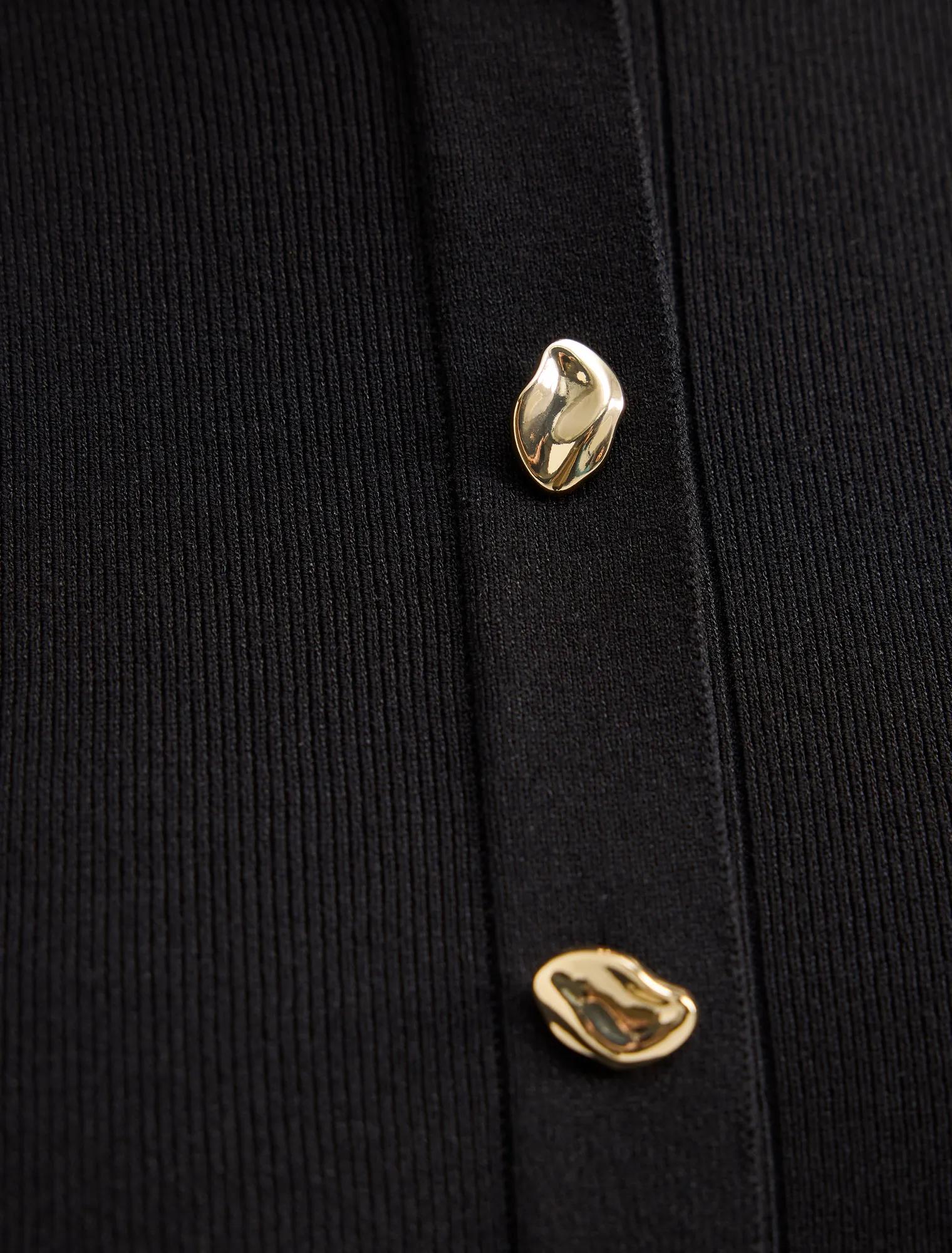 Louisa Long Sleeve Woven Mix Knit Dress