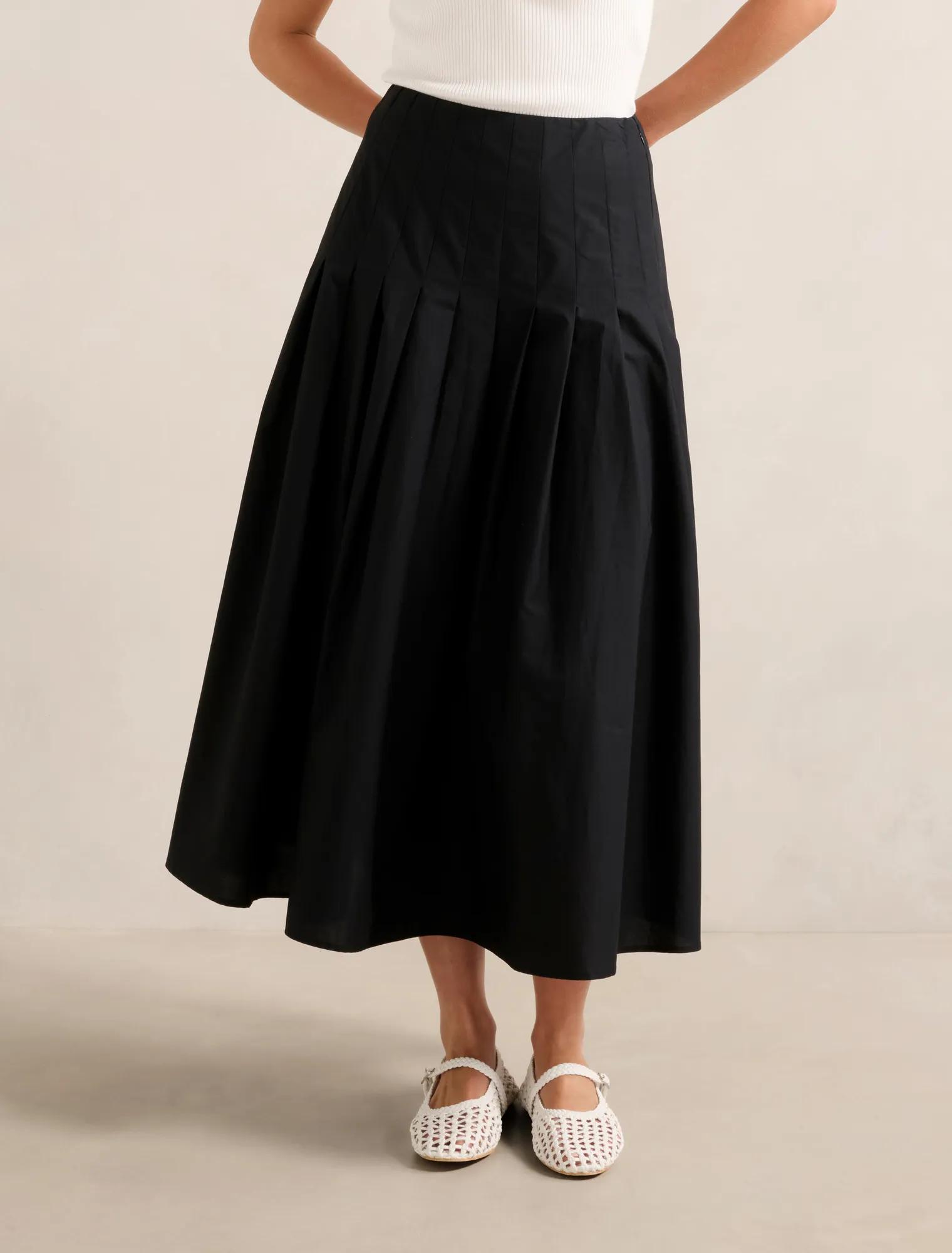 Sasha Pleated Midi Skirt - Women's Fashion | Forever New