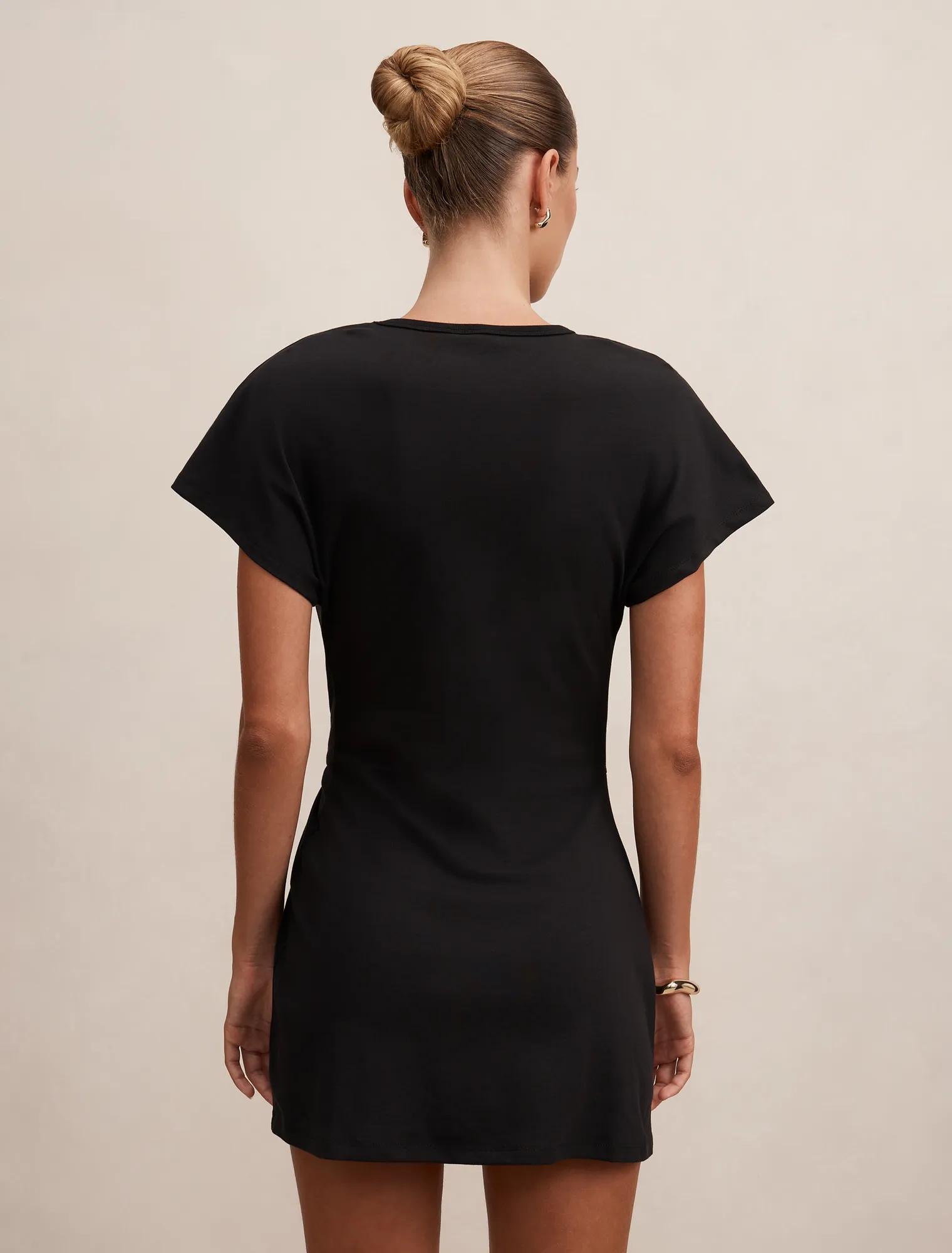 Rose T-Shirt Twist Mini Dress