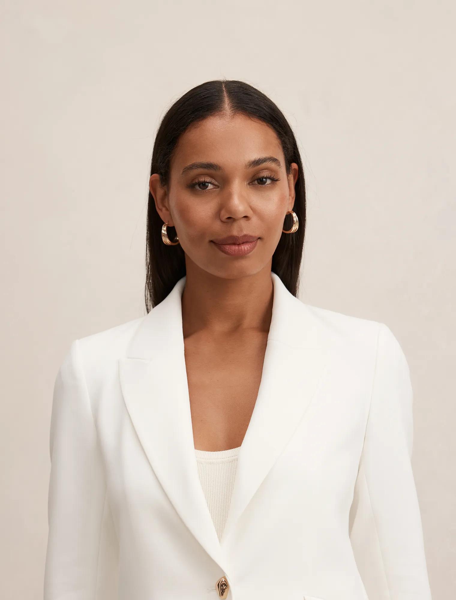 Trixie Gold Button Blazer