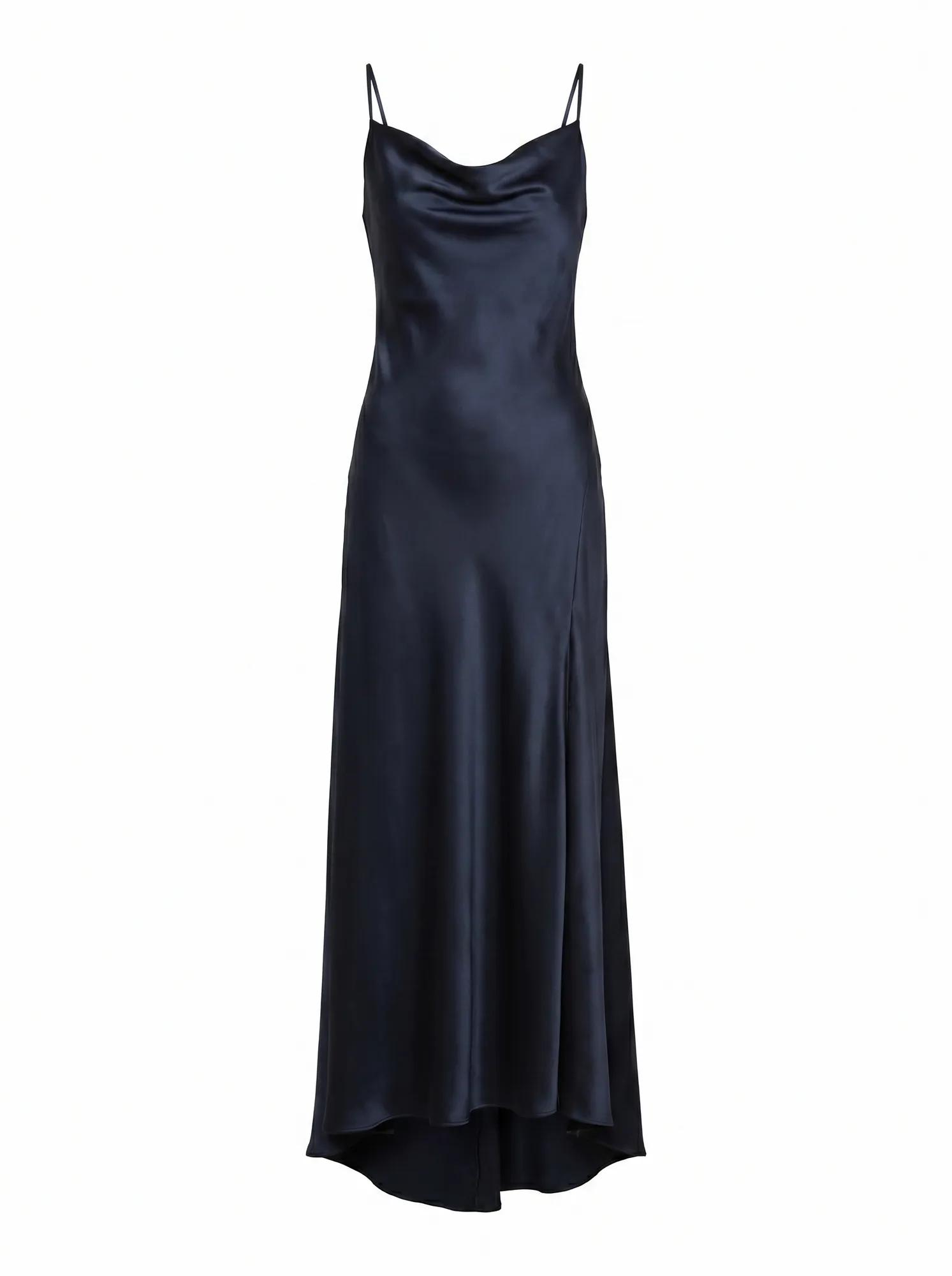 Tilesha Satin Cowl Slip Maxi