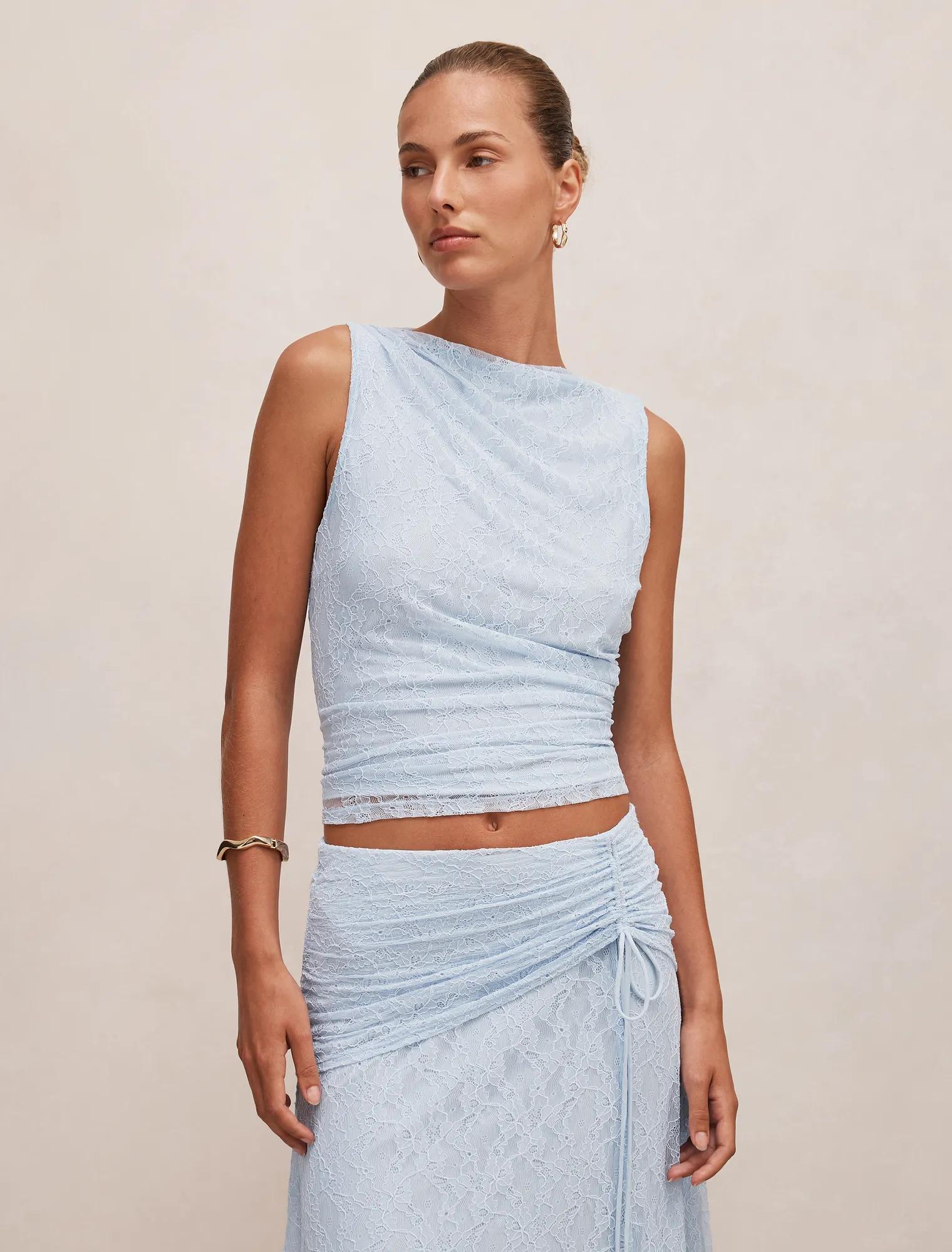 Tahlia Textured Lace Tank