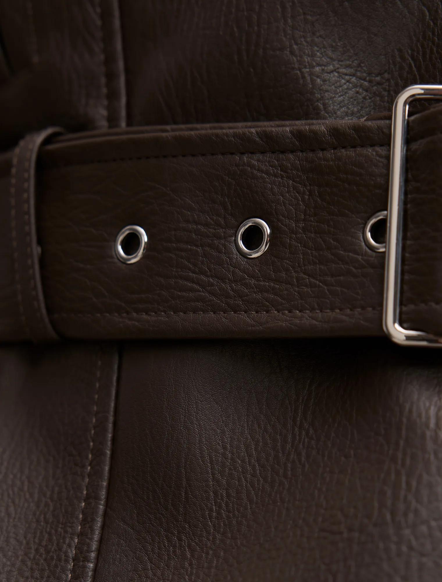 Brooklyn Belted Biker Jacket
