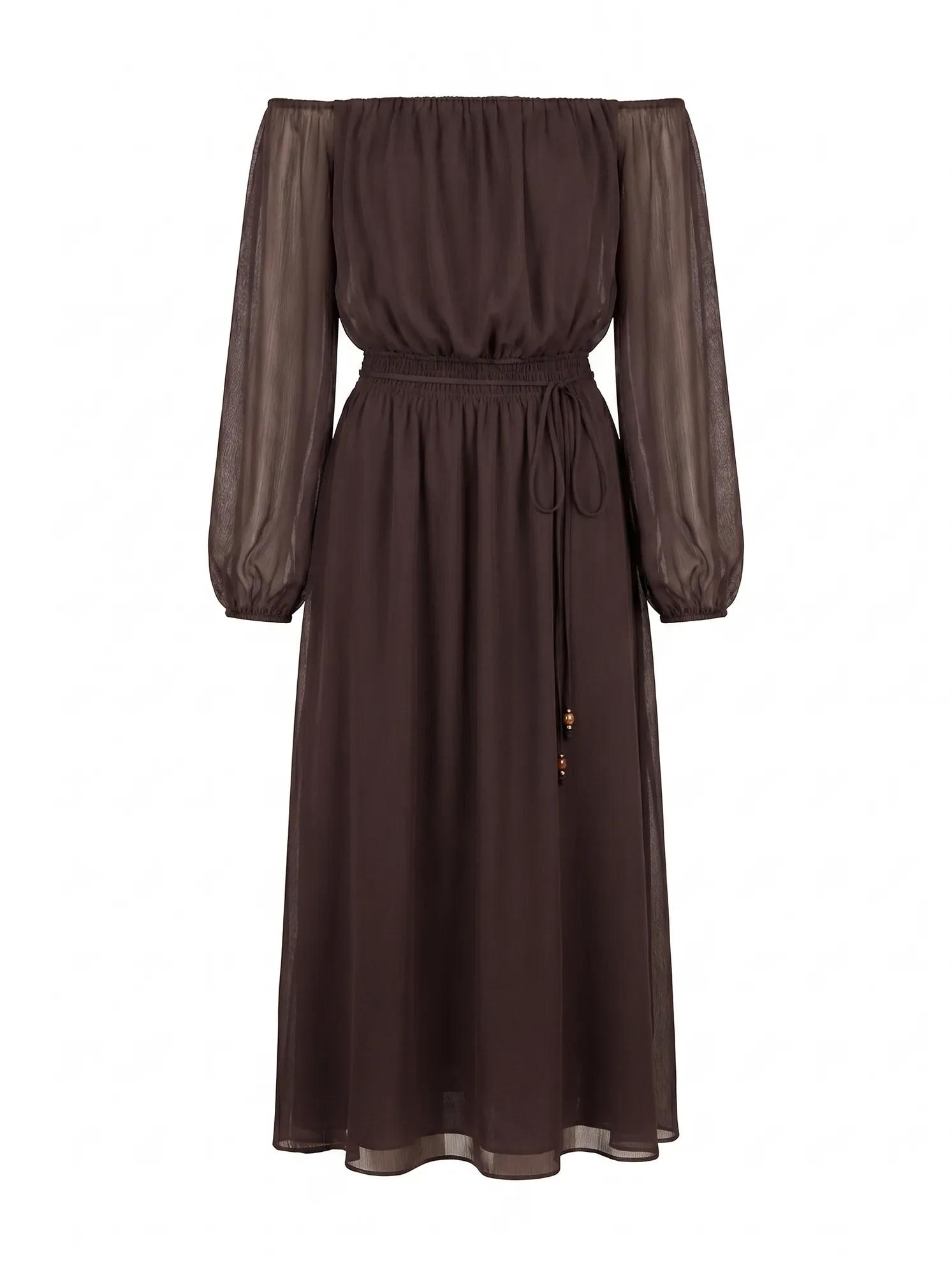 Elodie Off Shoulder Midi Dress