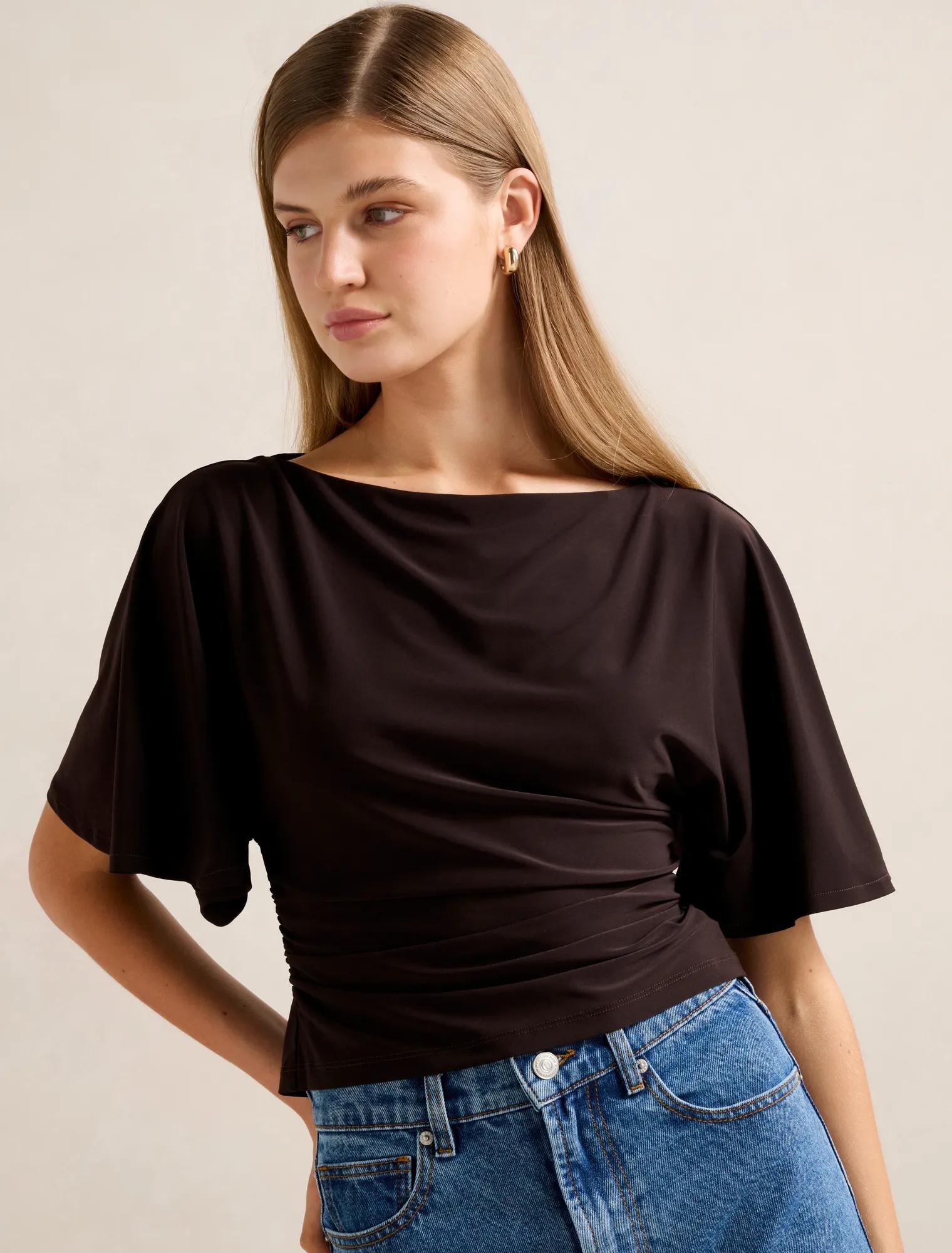 Paige Flutter Sleeve Tie Back
