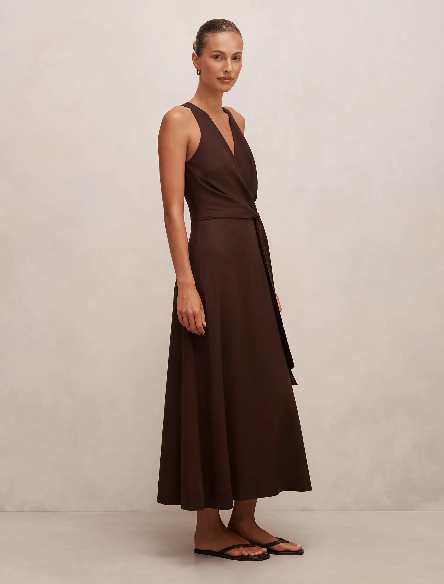 Zoey Halter Tie Midi