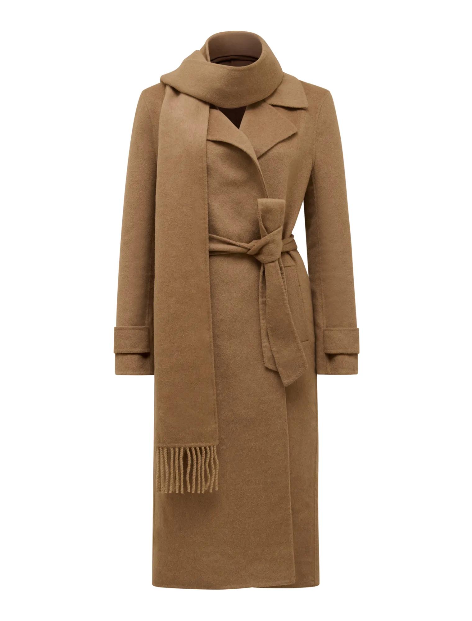Saige Felled Scarf Coat