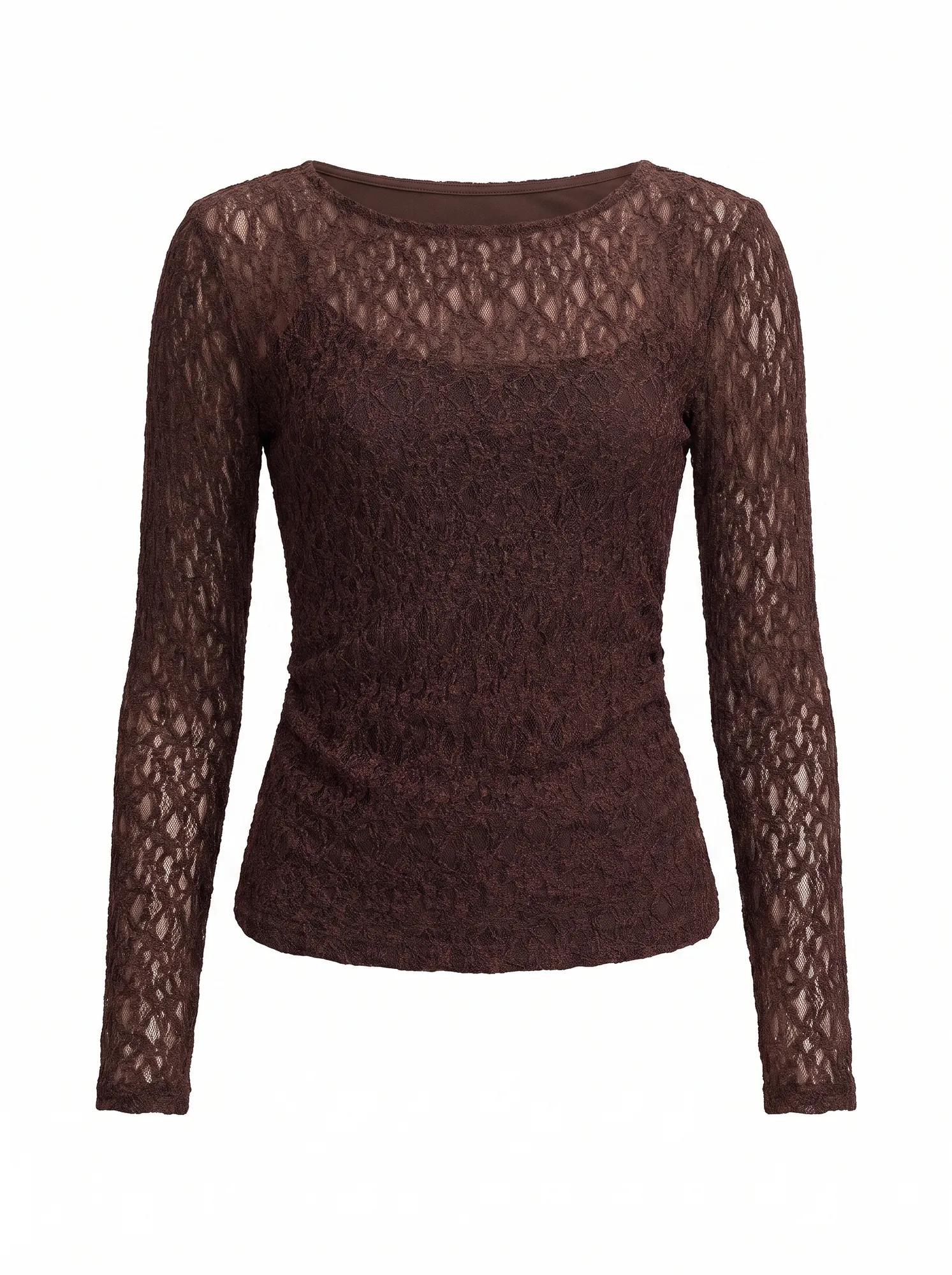 Alex Lace Long Sleeve Top