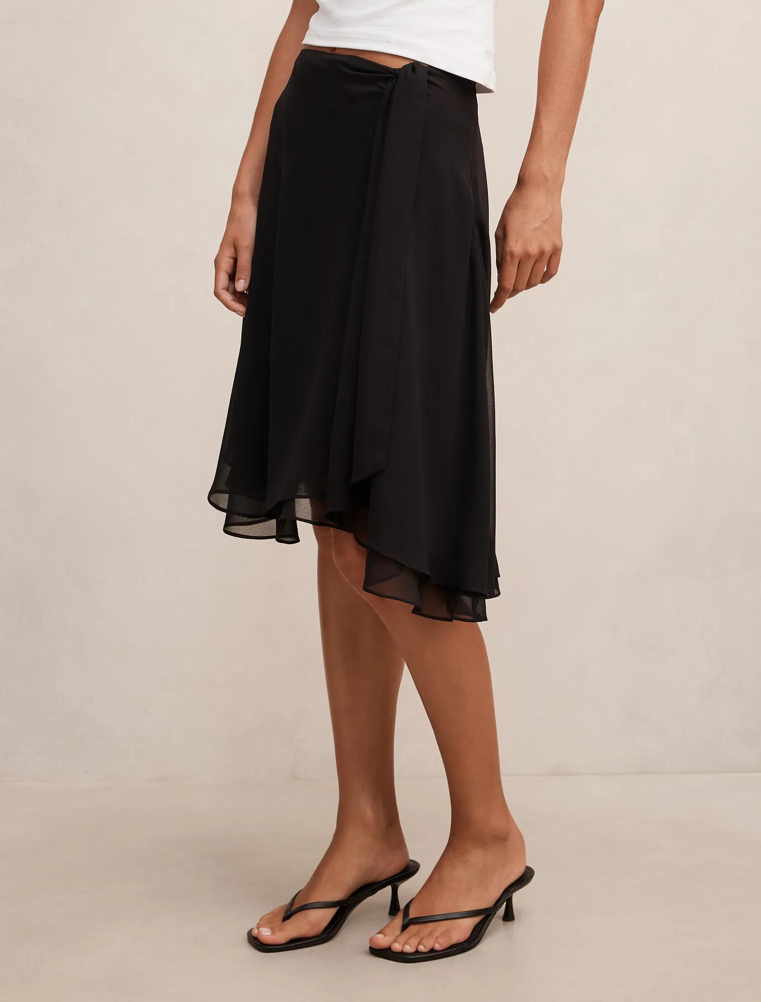Rae Tie Midi Skirt