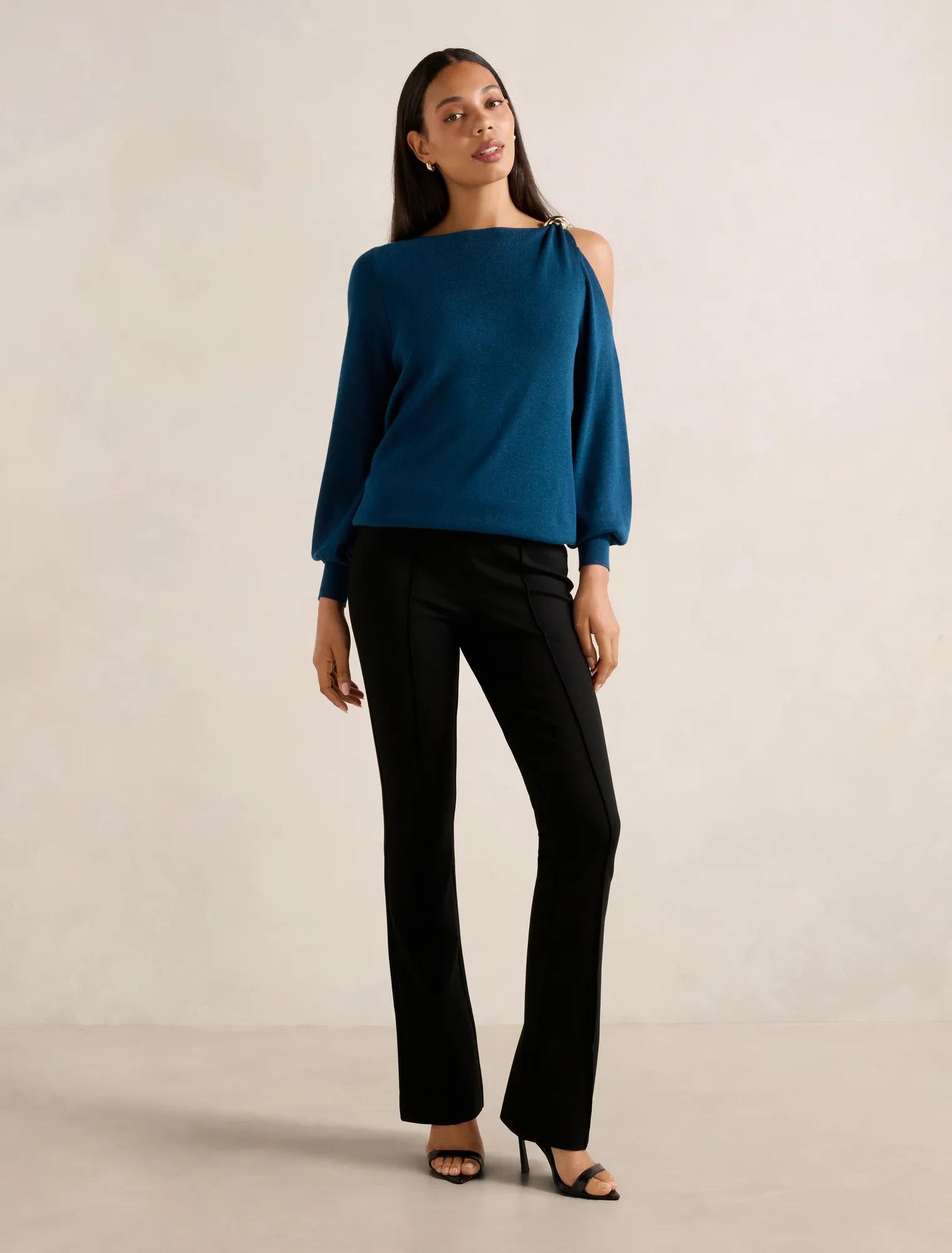 Alessia Cold Shoulder Sweater