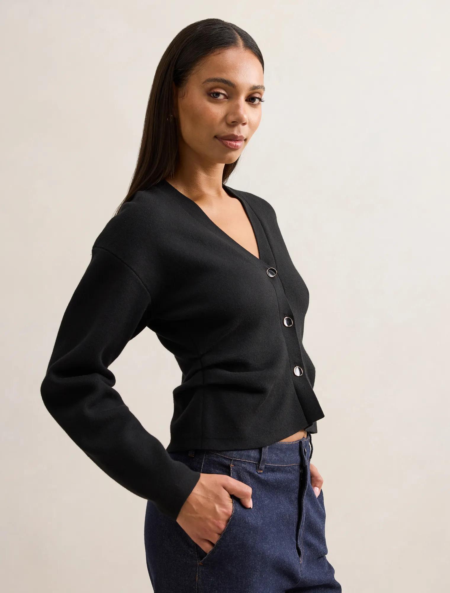 Aurelia Structured Knit Cardigan