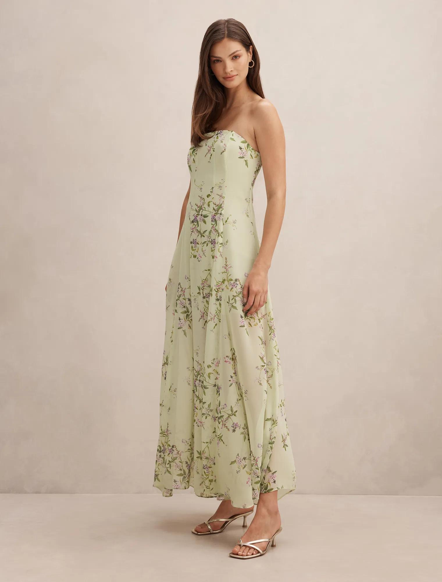 Kimora Strapless Midi Dress