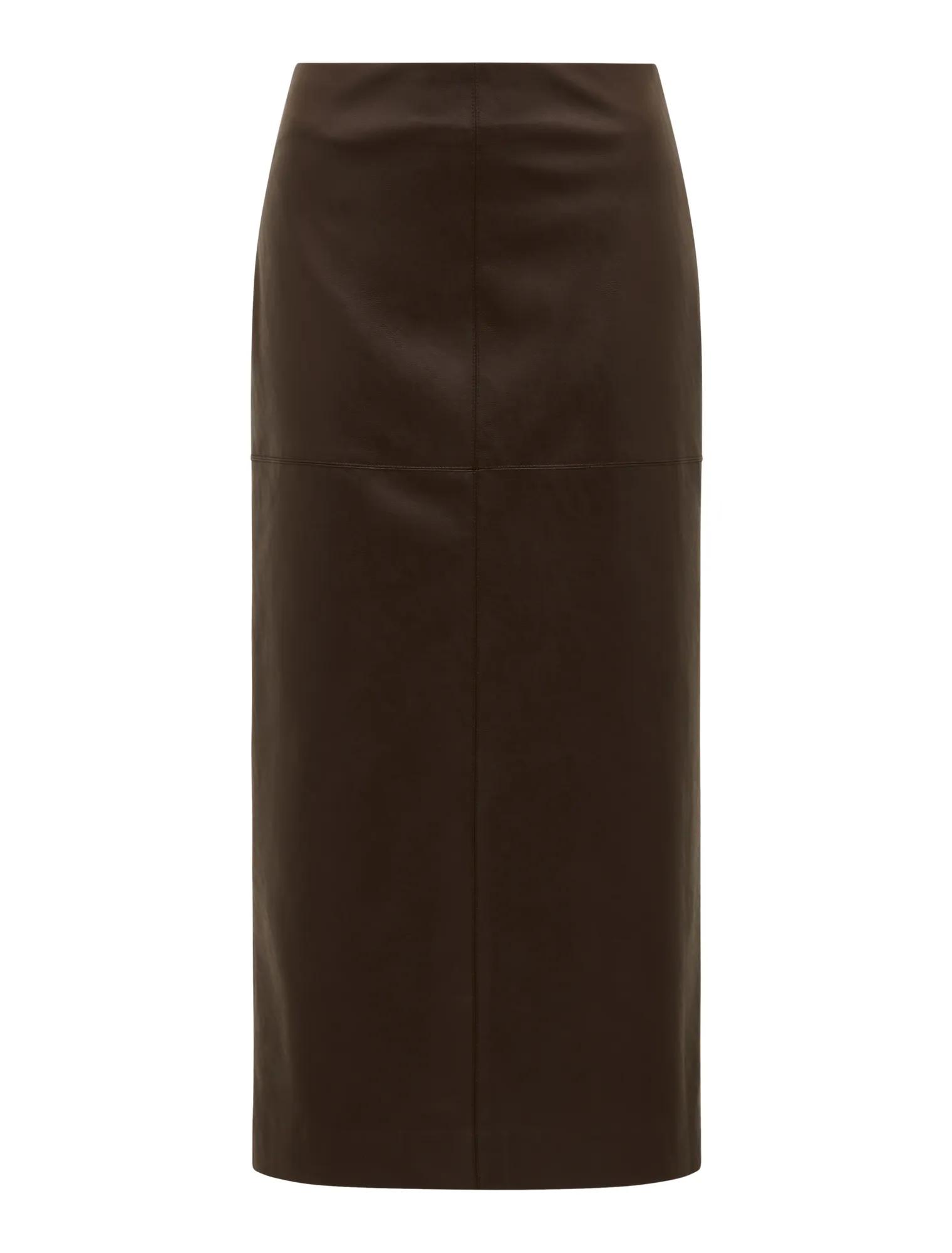 Valentina Vegan Leather Midi Skirt