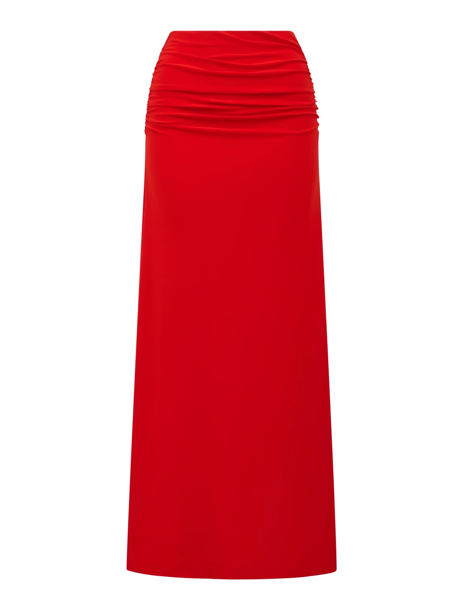 Mimi Flute Maxi Skirt