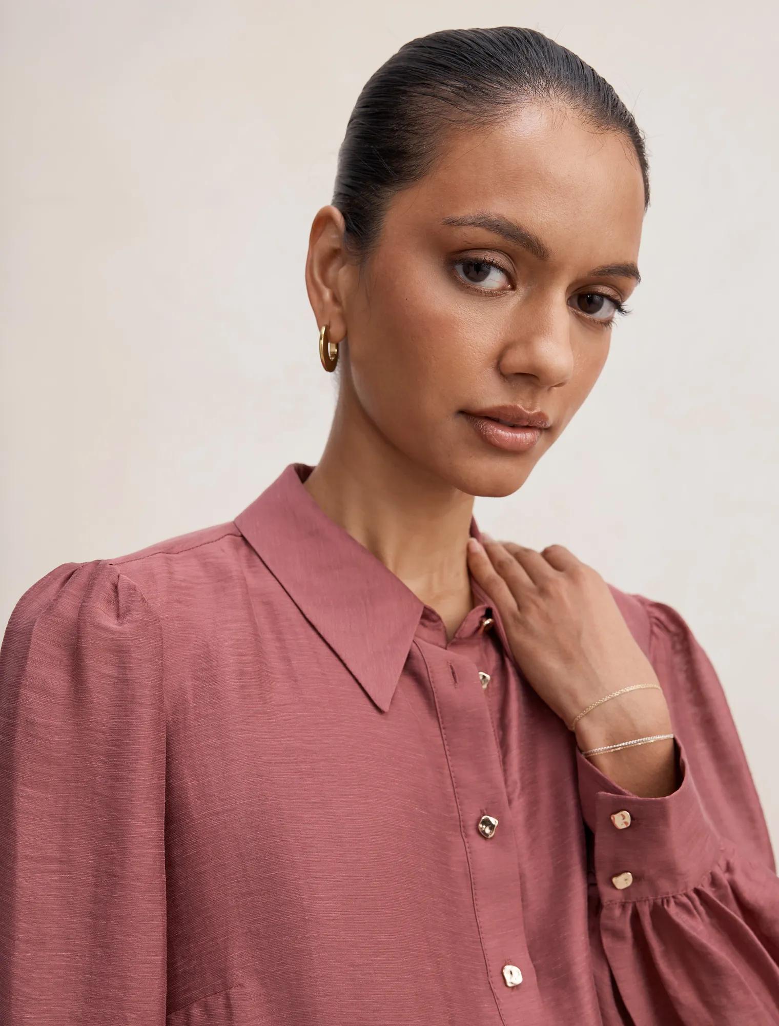 Avery Petite Long Sleeve Blouse