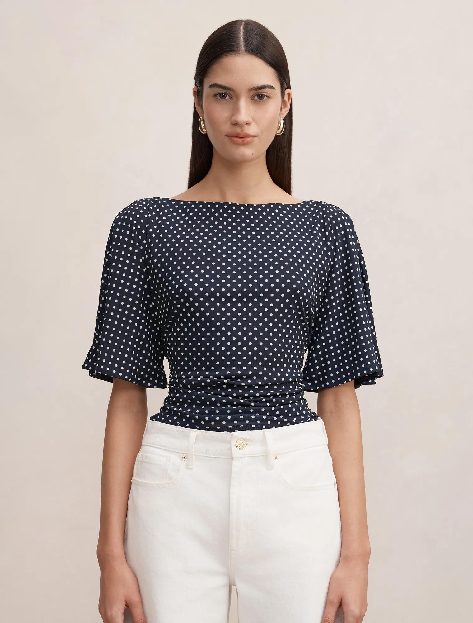 Paige Flutter Sleeve Tie Back