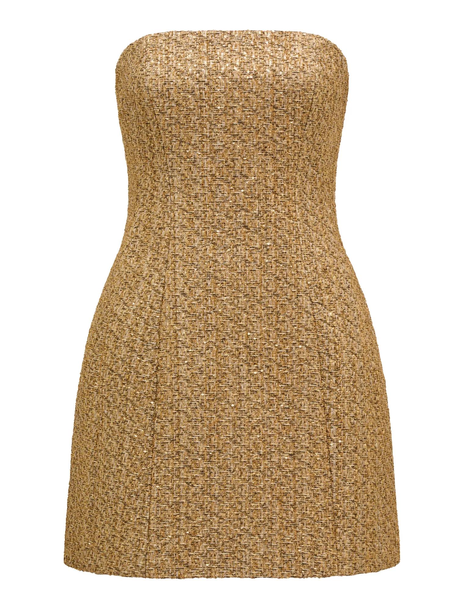 Charlie Tweed Strapless Mini