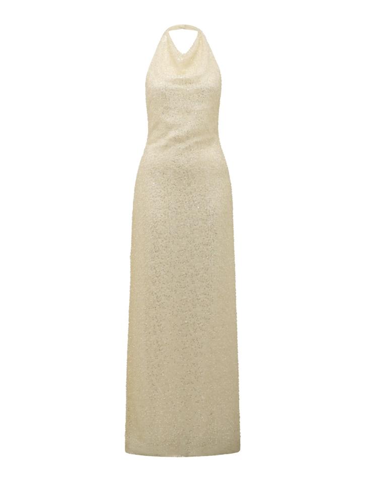 Miranda Sequin Halter Maxi - Women's Fashion | Forever New