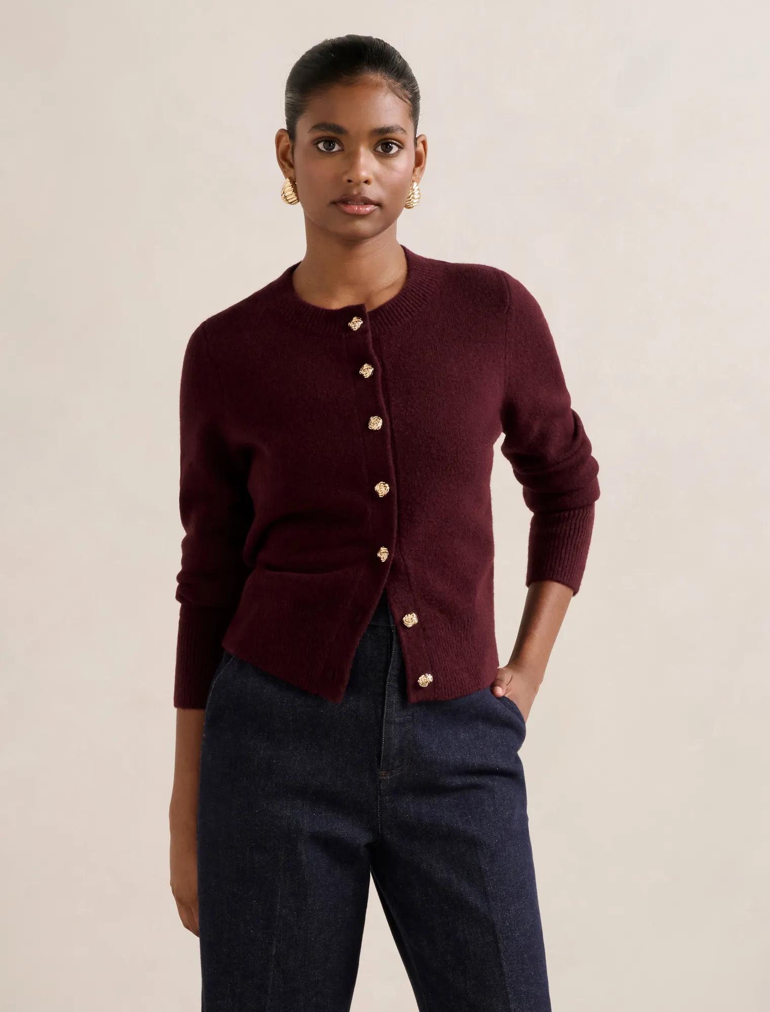 トップス OVY Super Comeback Crew Neck Cardigan Crew Neck Cardigan | Ardene