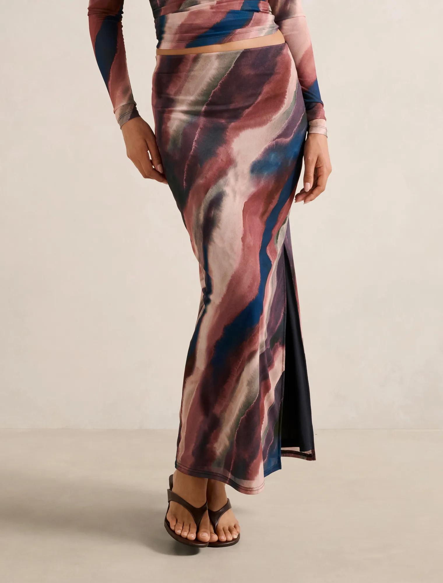 Mia Mesh Maxi Skirt