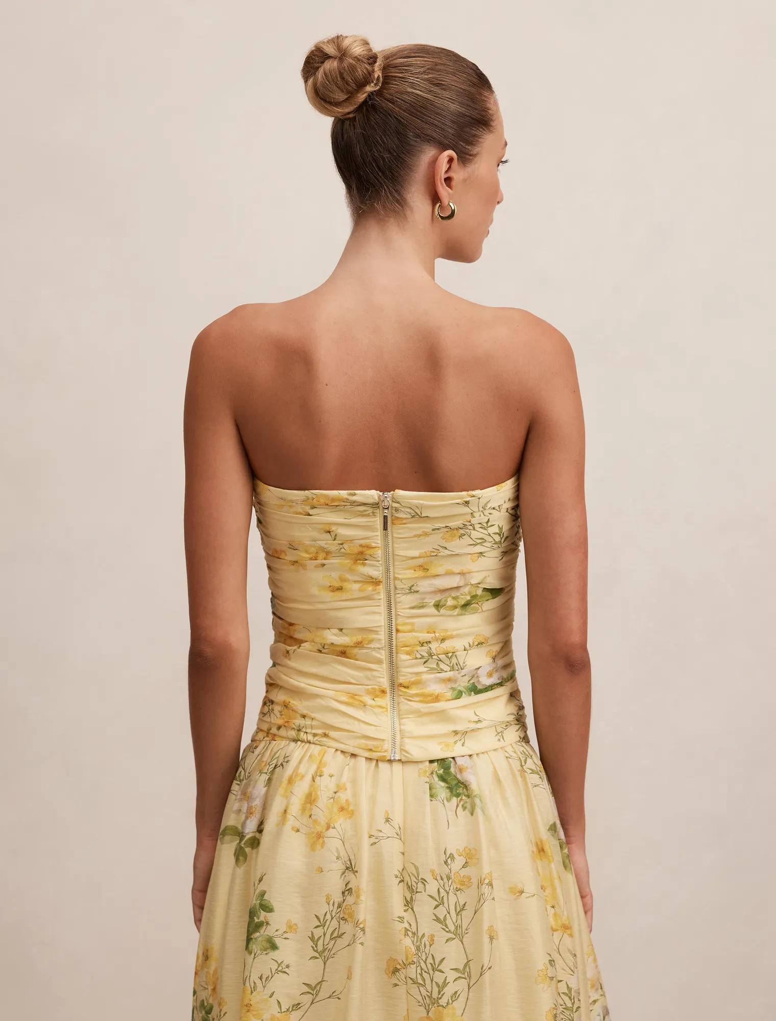 Palmer Gathered Strapless Top