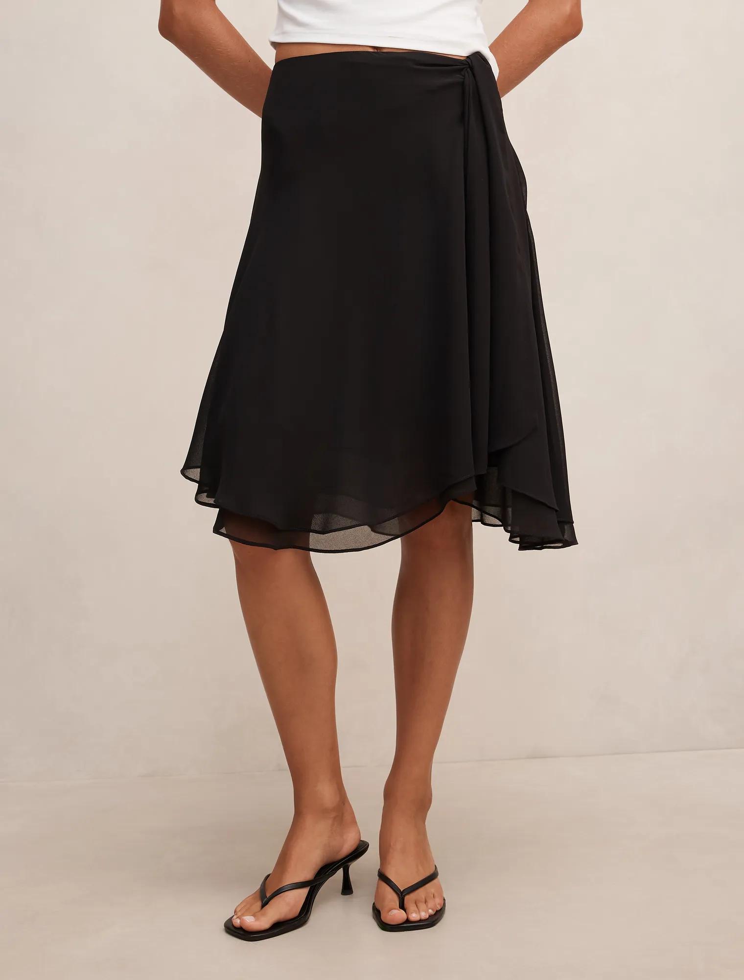 Rae Tie Midi Skirt