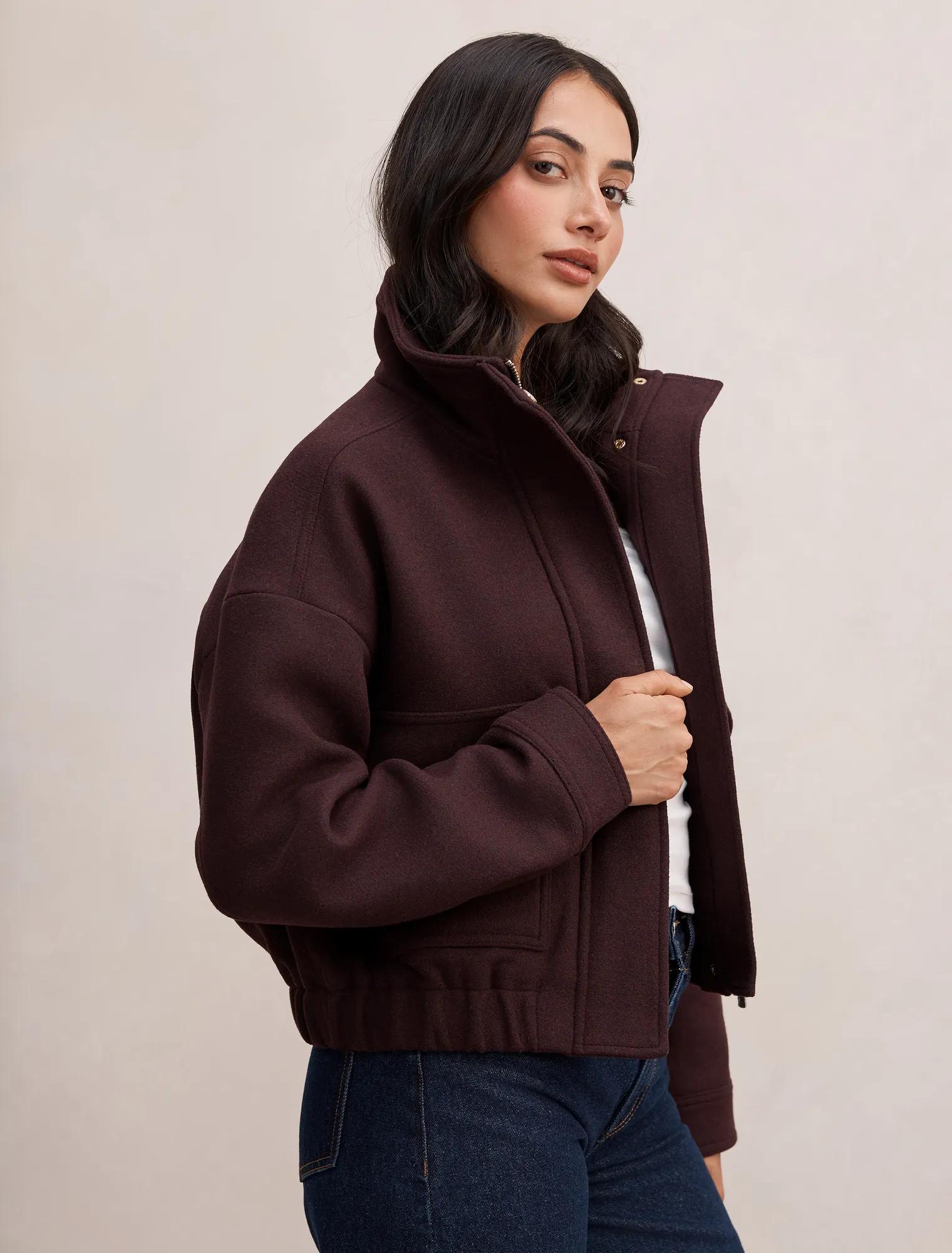 Quinn Funnel Neck Jacket