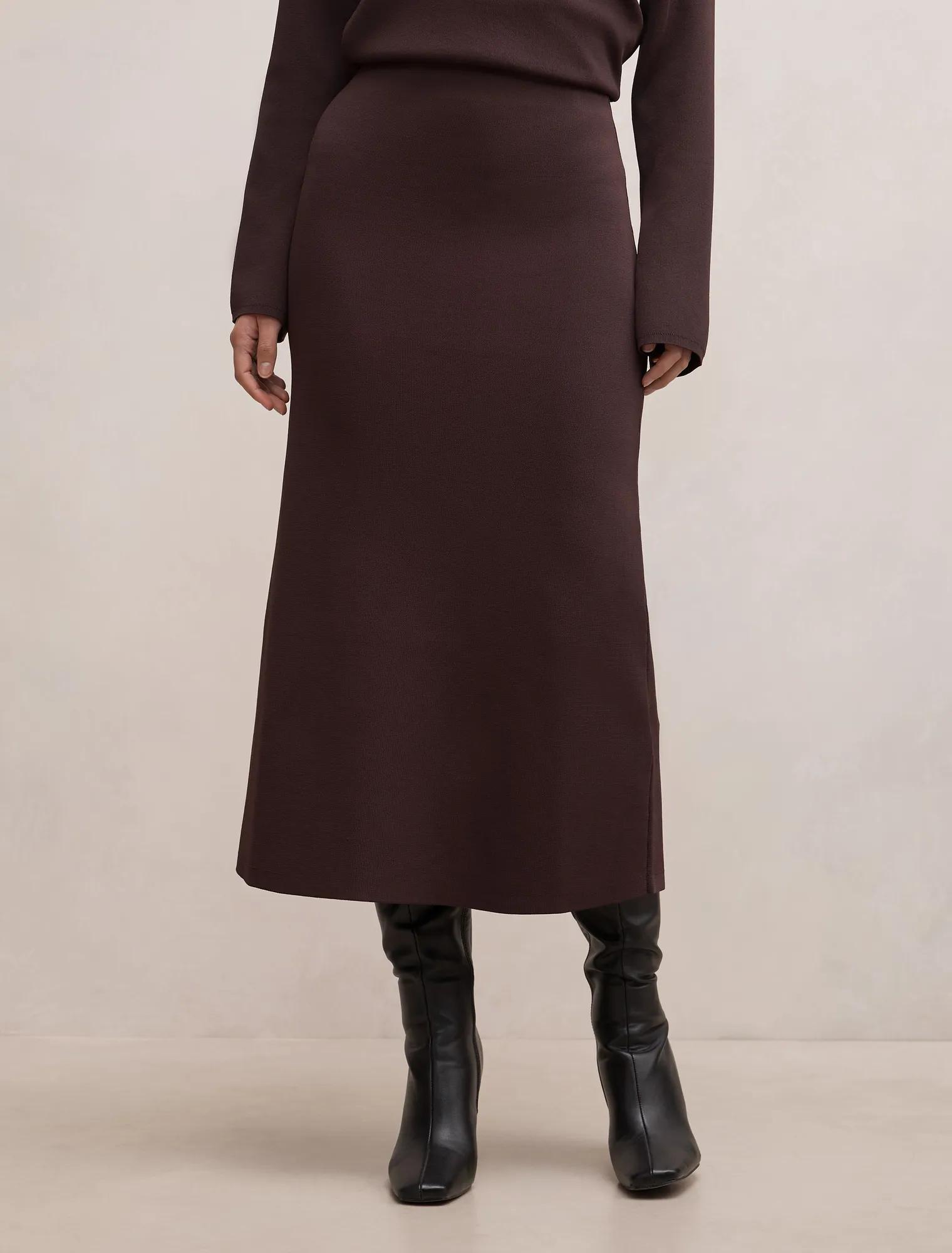 Ayva Knitted Midi Skirt