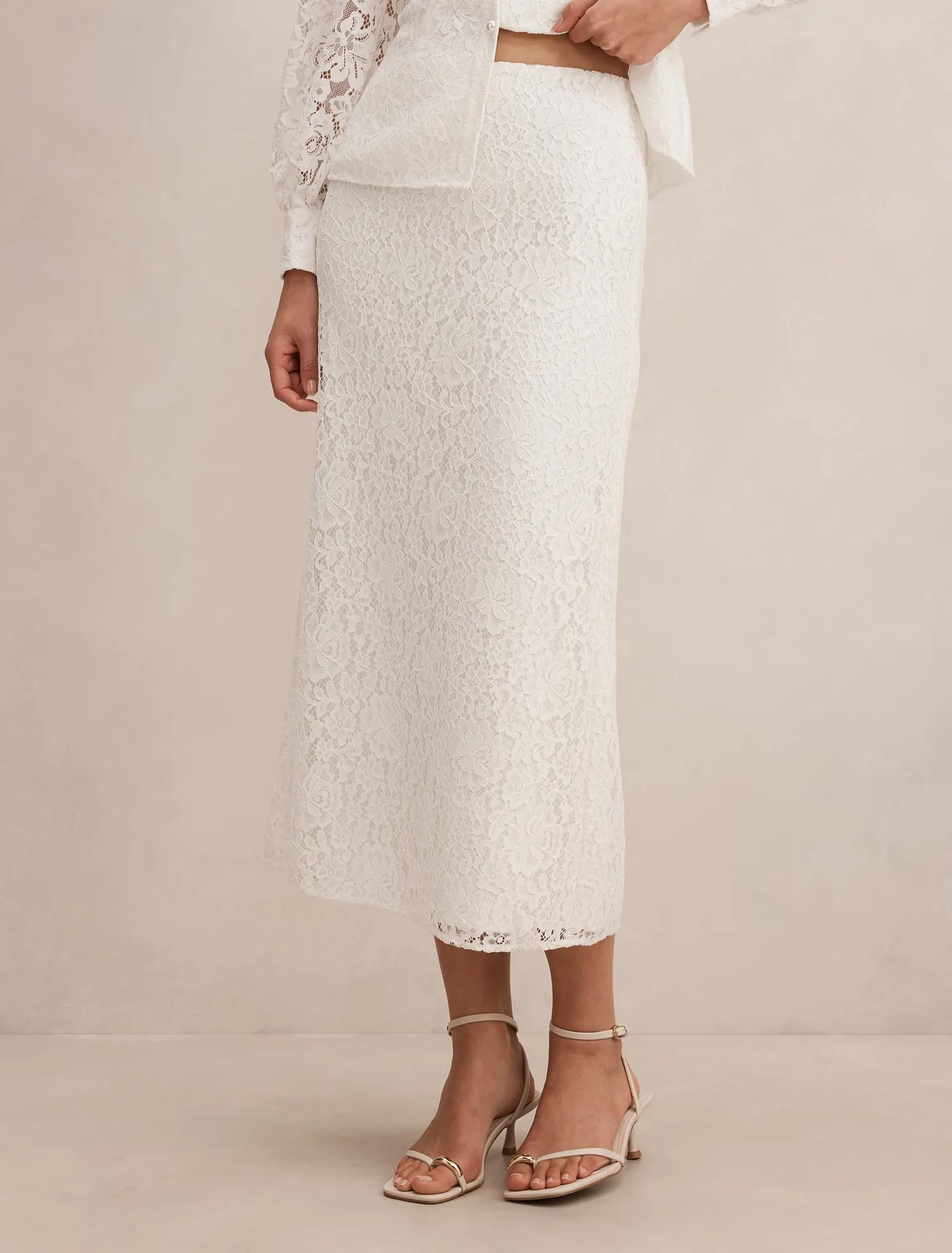 Loretta Lace Midi Skirt