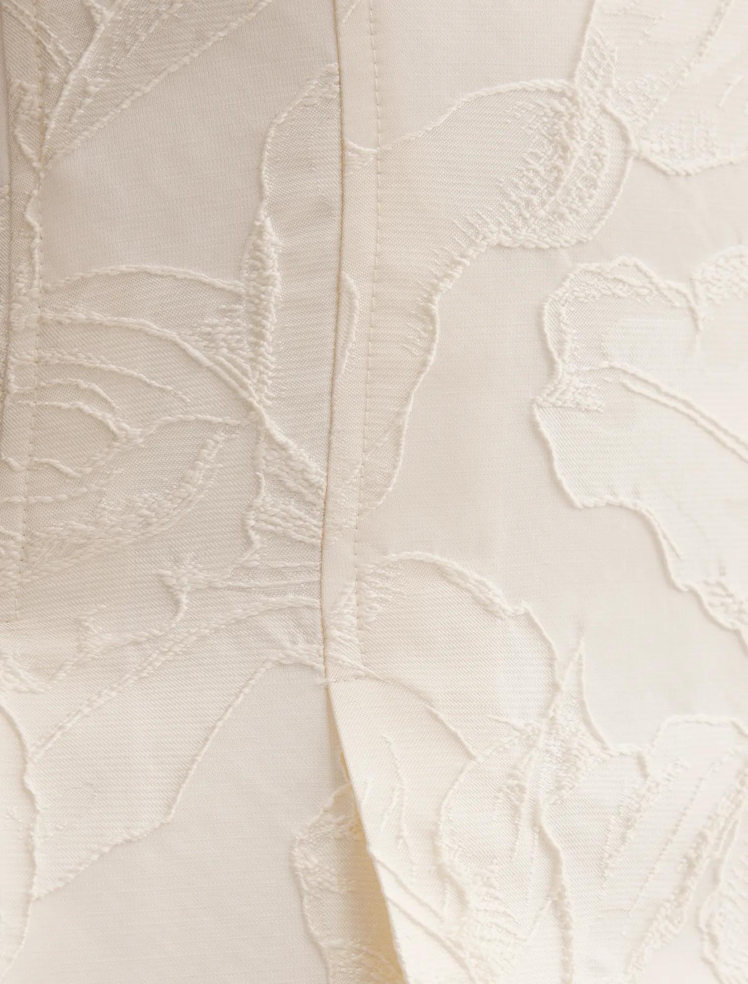 Lily Scoop Jacquard Midi Dress